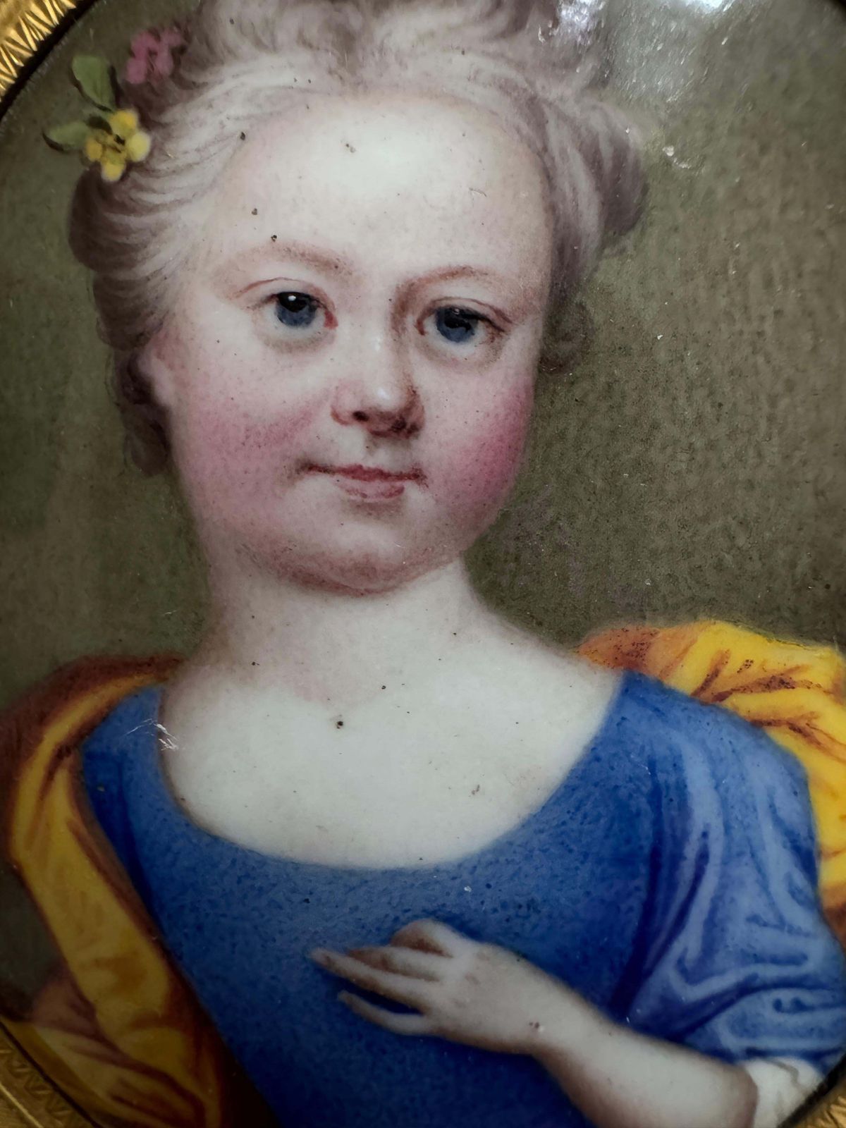 18th Century Portrait Miniature Of A Child photo 3000.0