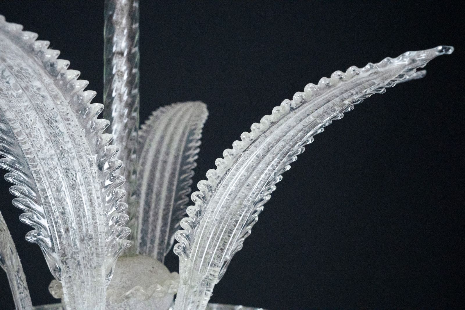 Lighting Vintage Italian Murano Glass Chandelier From The 1930s photo