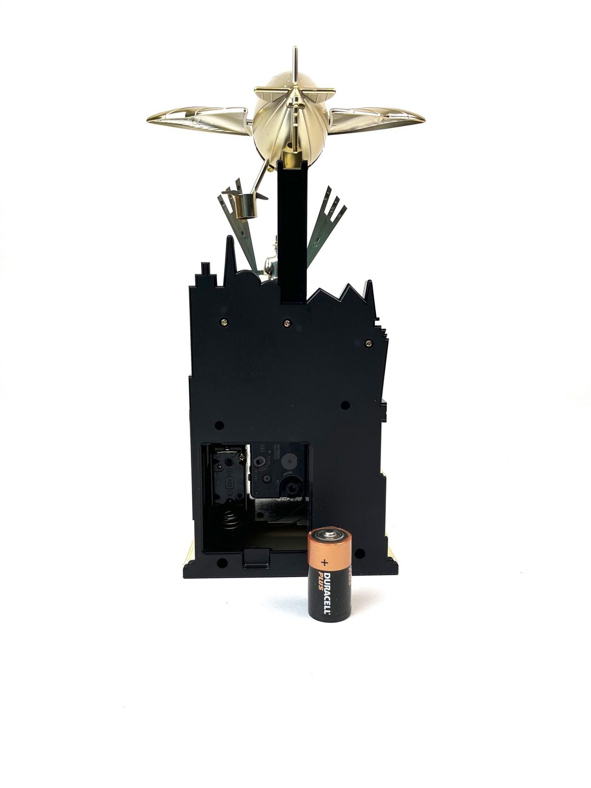 photo furniture Very Rare Postmodern Neo Art Deco Zeppelin Pendulum Desk Clock By Dugena