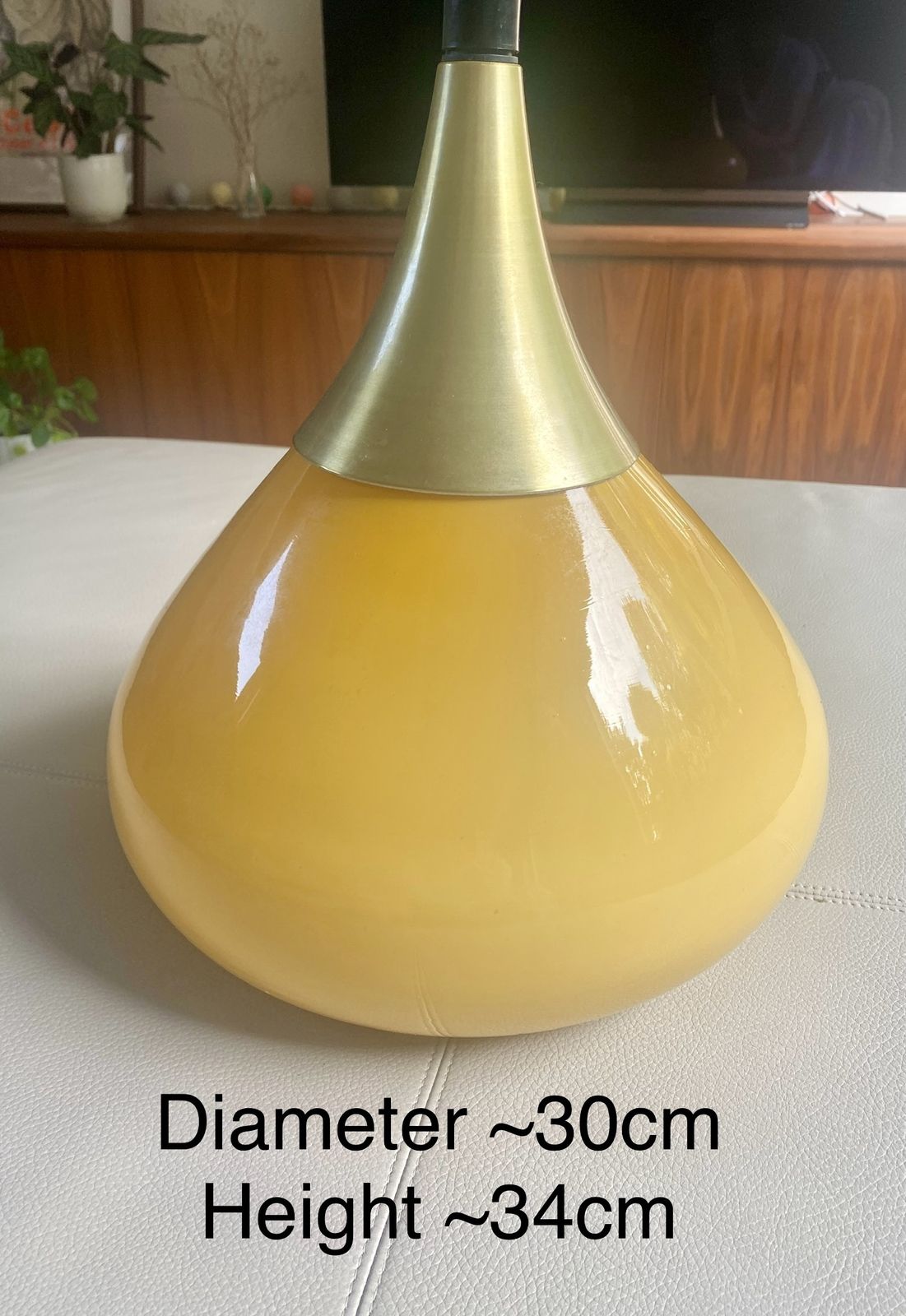Glass Pendant Lamp (1970s, Holmegaard) photo furniture