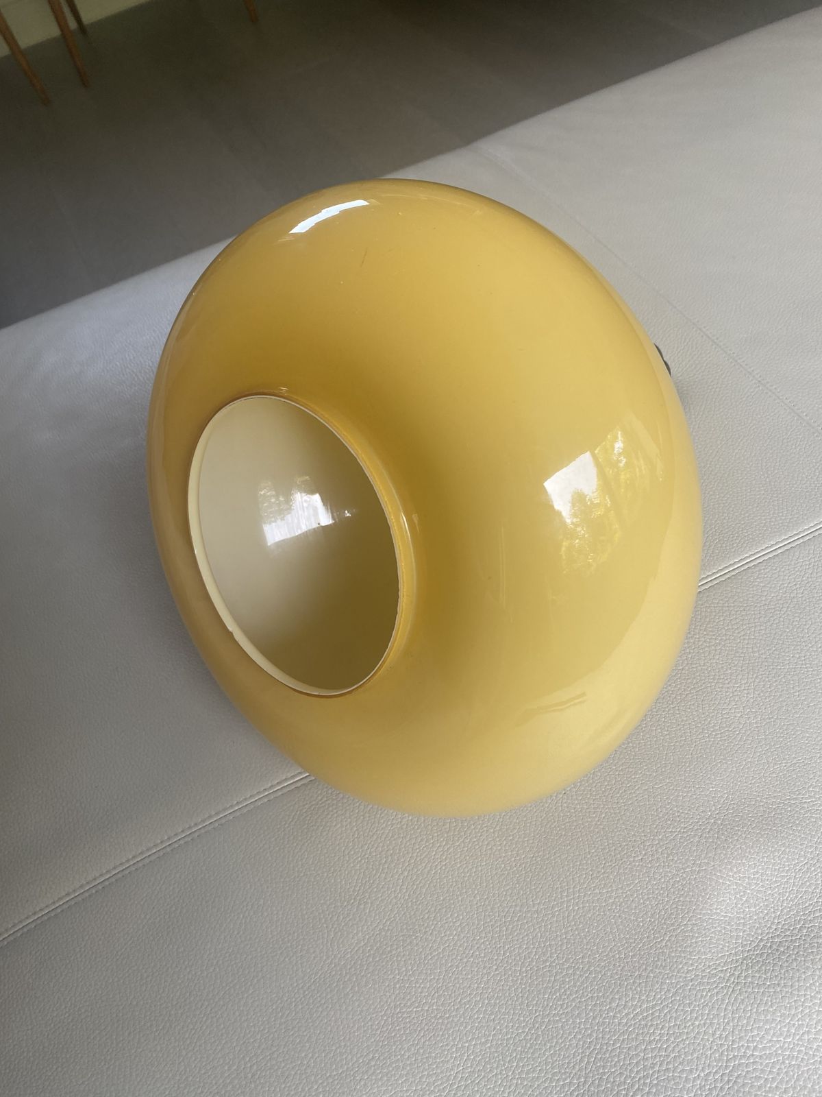 Glass Pendant Lamp (1970s, Holmegaard) photo vinterior