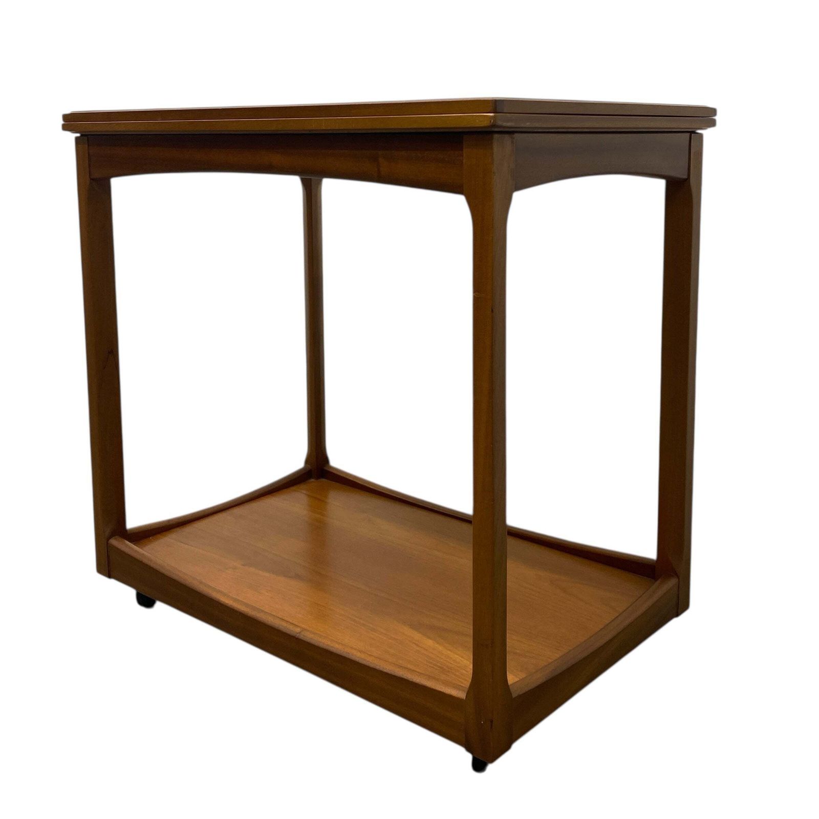 Midcentury Drink Bar Serving Trolley Teak photo 145.0