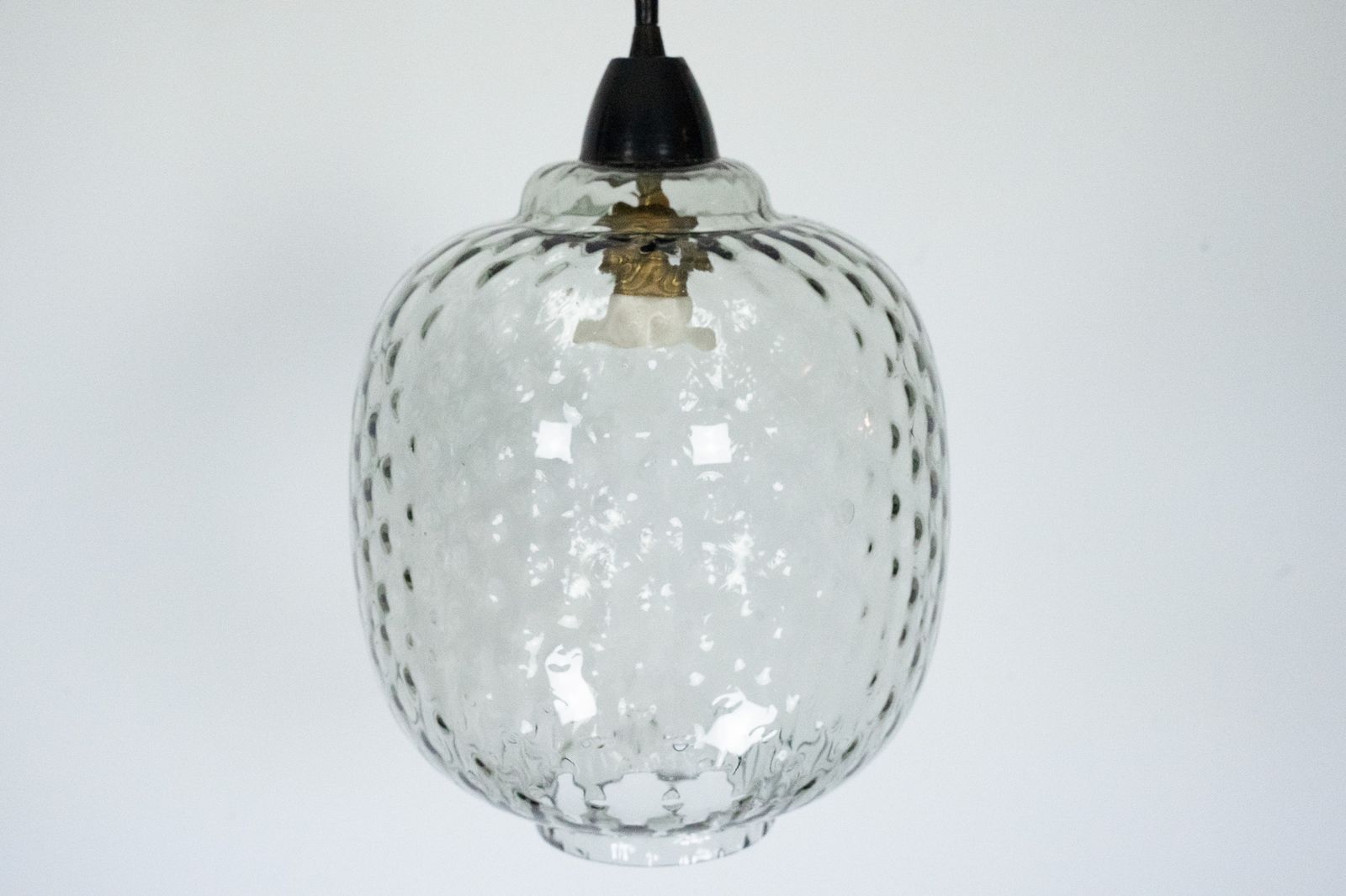Pair Of Mid Century Pendant Lamps In Smoked Murano Glass, Italy, 1950s photo 1950.0