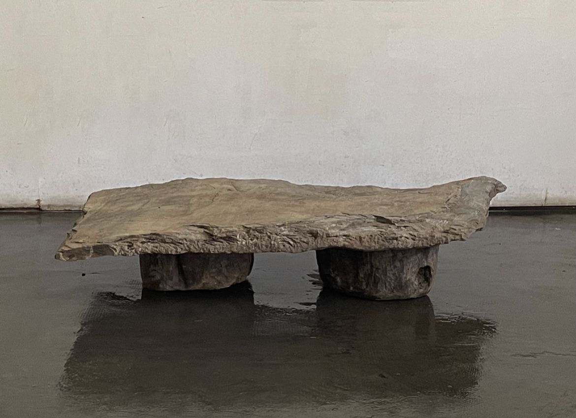 Brutalist Low Table, 1960s, Vintage