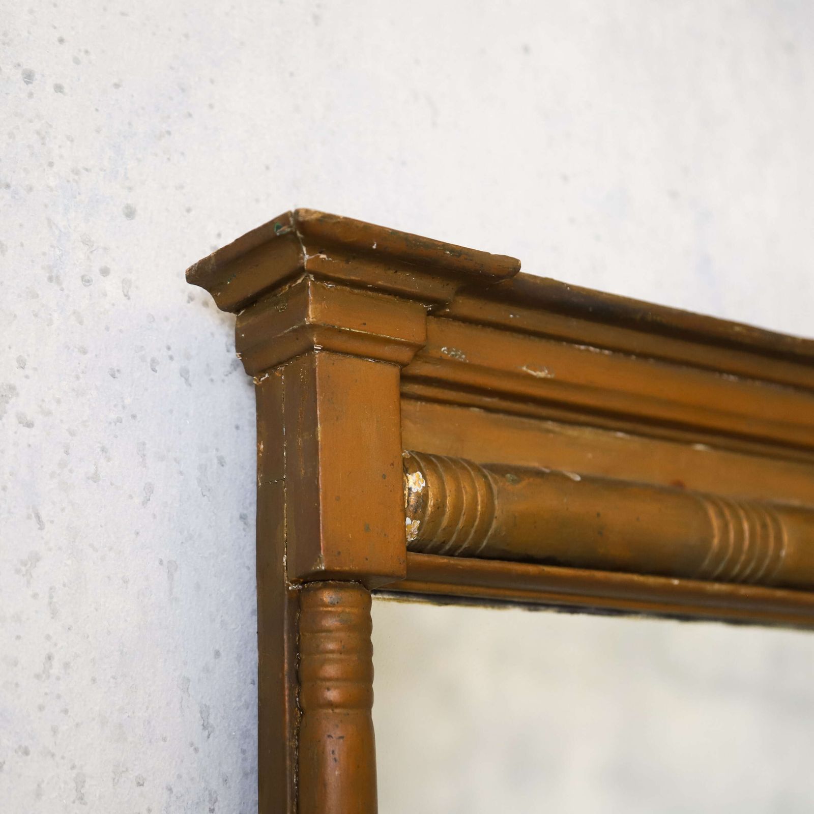 Antique English Early 19th Century Georgian Gilt Pier Mirror With Original Glass photo vintage