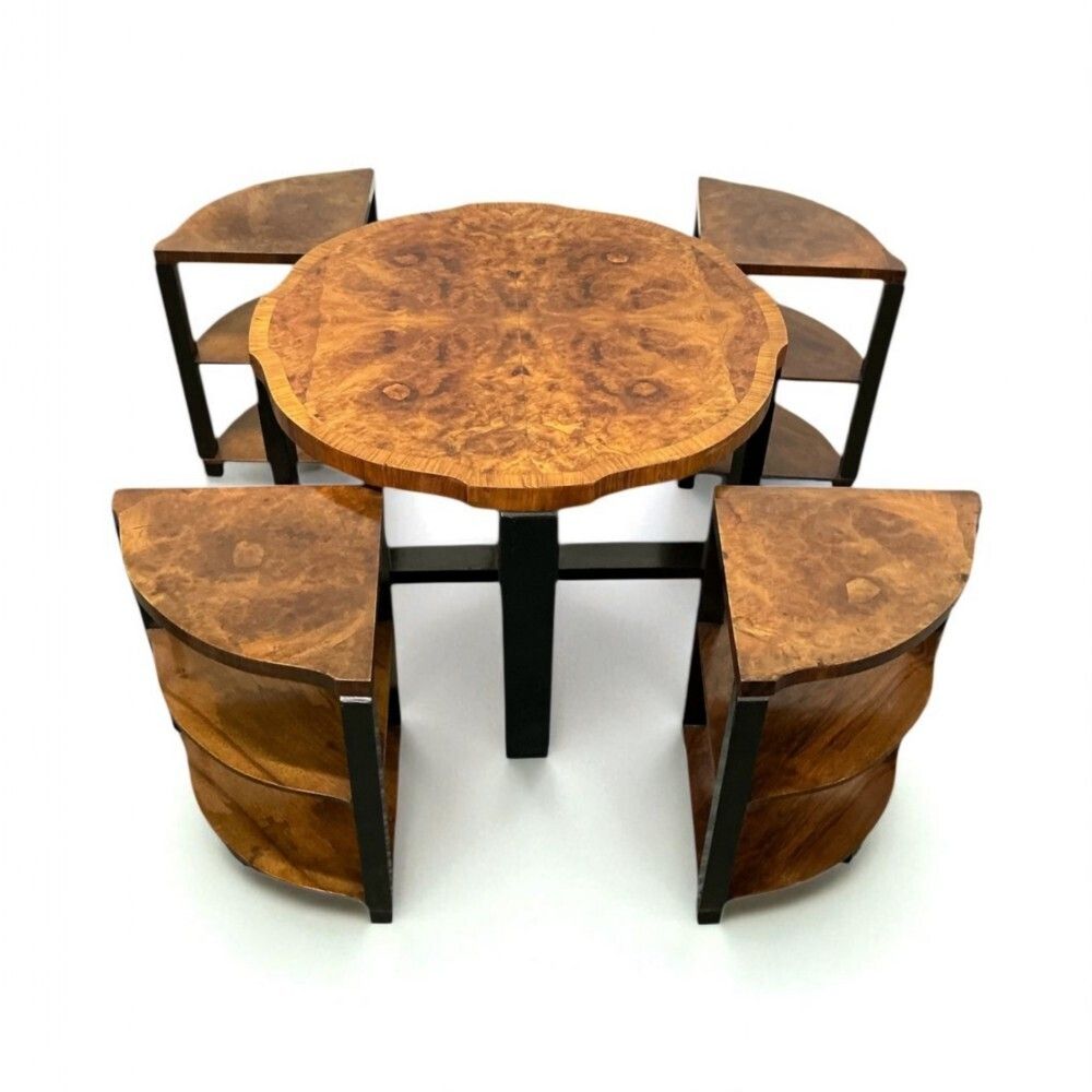 Art Deco Nest Of Five Tables, 1930s photo furniture
