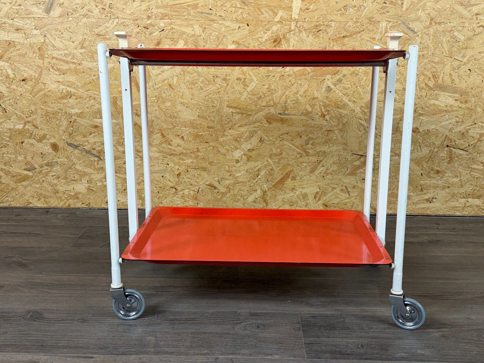photo for sale 60s 70s Serving Trolley Dinette Side Table Orange Space Age Design