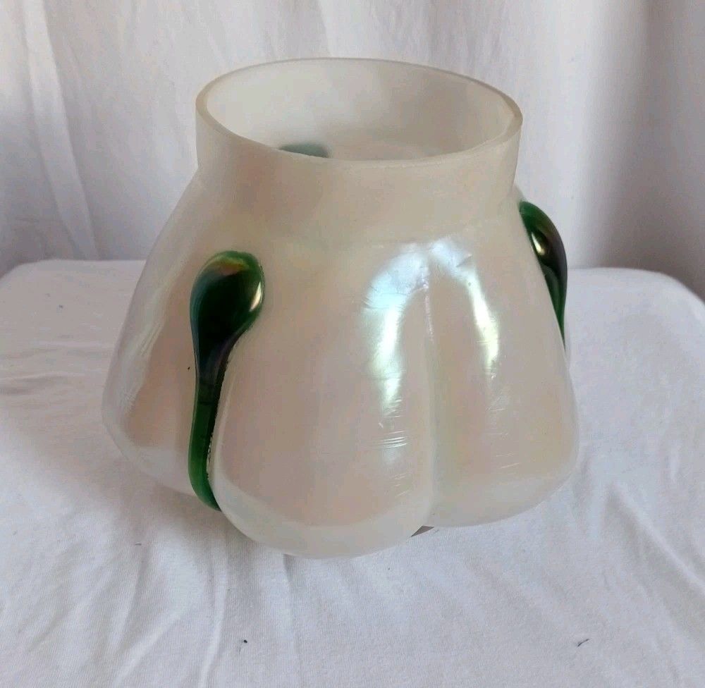 Loetz Style Opalescent Art Nouveau Vase
