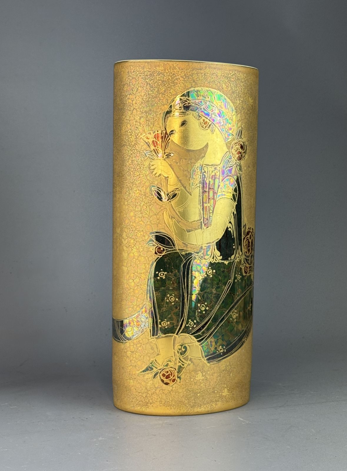 Bjorn Wiinbladh For Rosenthal Golden Scheherazade Porcelain Vase photo vinterior