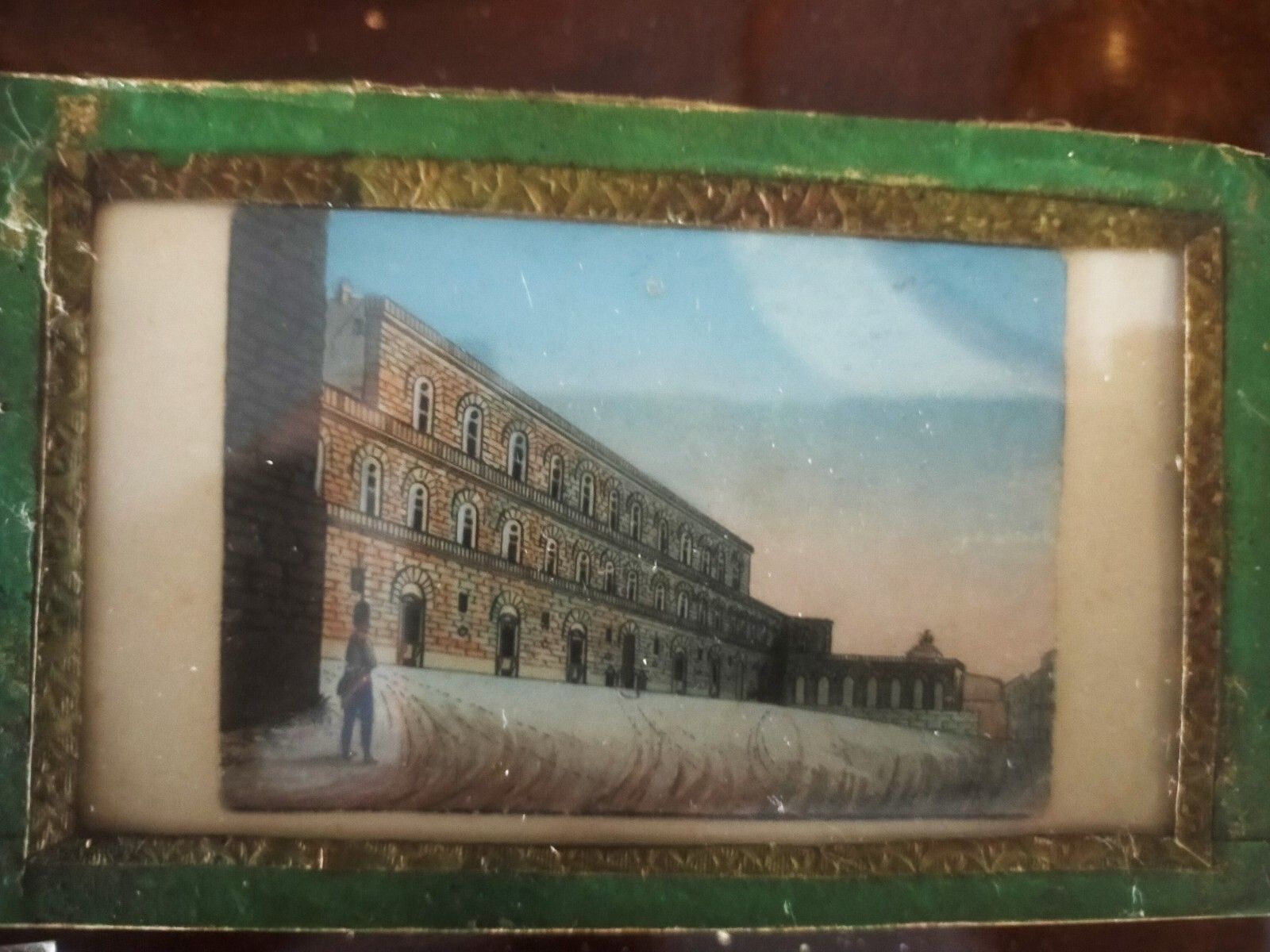 Monastic Box, Paper, Cardboard, Painting Palazzo Pitti, 18th Century Italy photo furniture