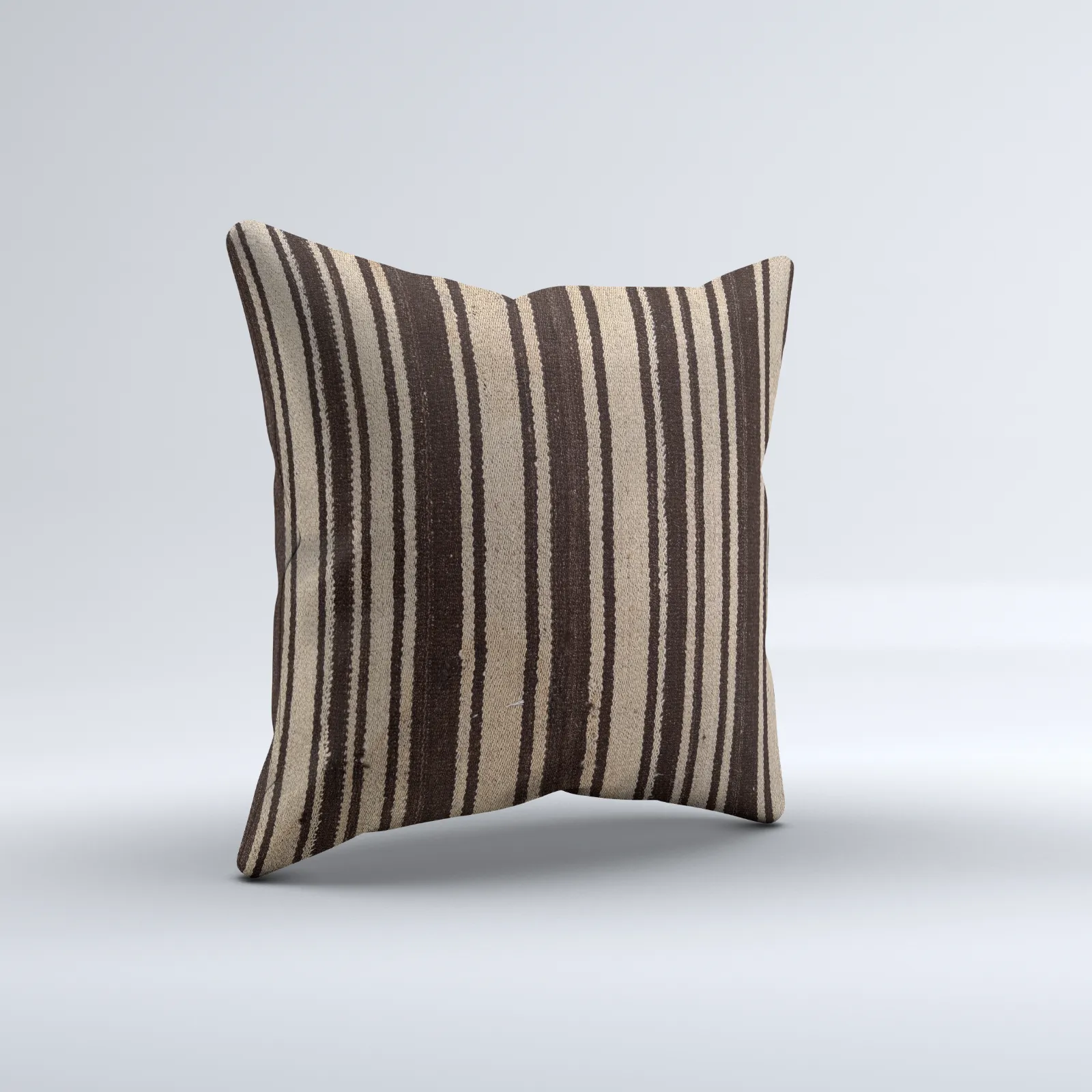 Kilim Cushion Cover 60x60 Cm Square Wool Large Pillowcase Vintage Turkish 66575 photo for sale