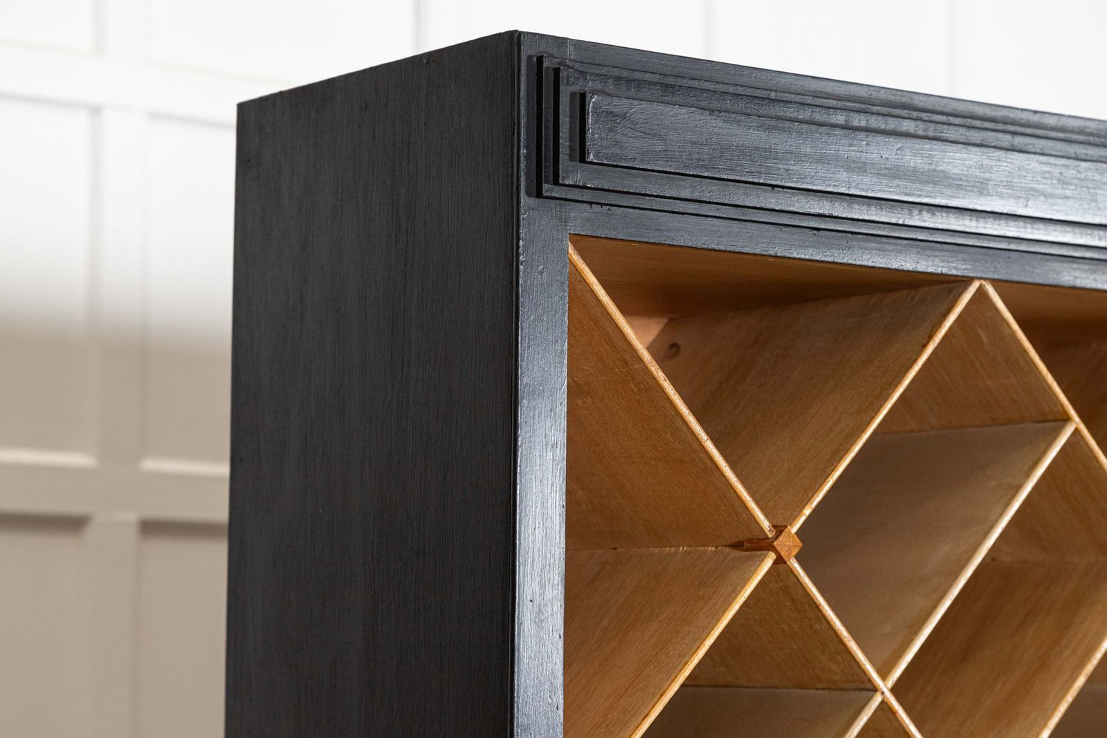 photo for sale English Ebonised Beech Haberdashery Cabinet
