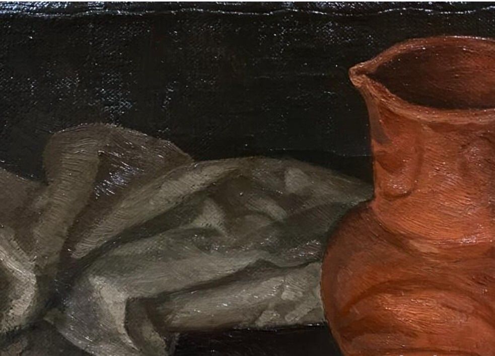 Original 20th Century Impressionist Oil Painting – Still Life Composition photo buy