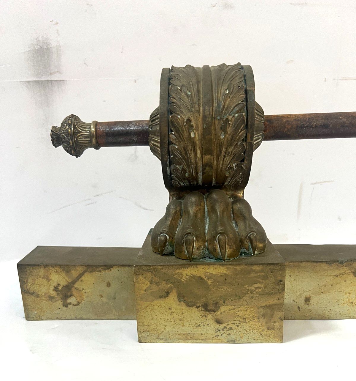 19th Century Gilded Bronze Restoration Vintage Fireplace Bar photo furniture