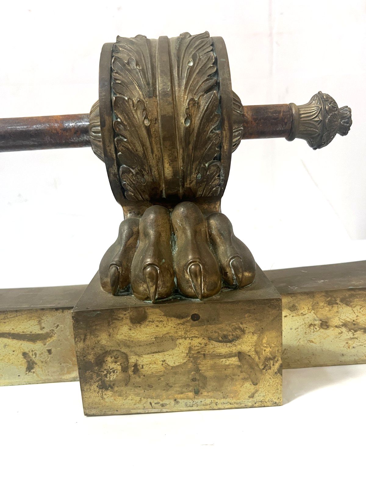 19th Century Gilded Bronze Restoration Vintage Fireplace Bar photo buy