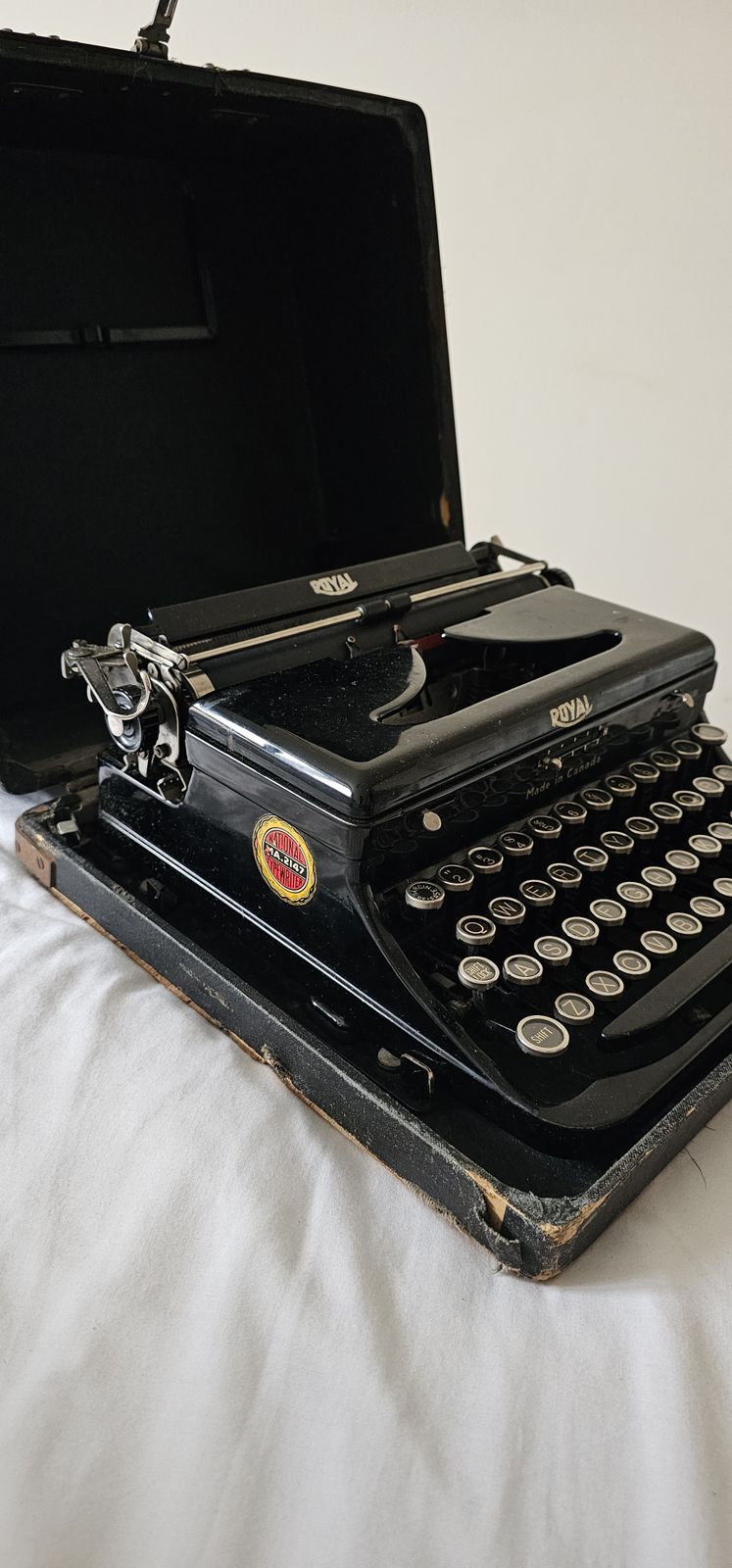 Royal Typewriter In A Travel Case 1930s photo furniture