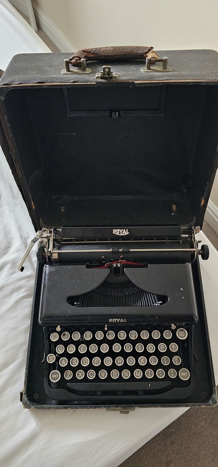Royal Typewriter In A Travel Case 1930s photo for sale