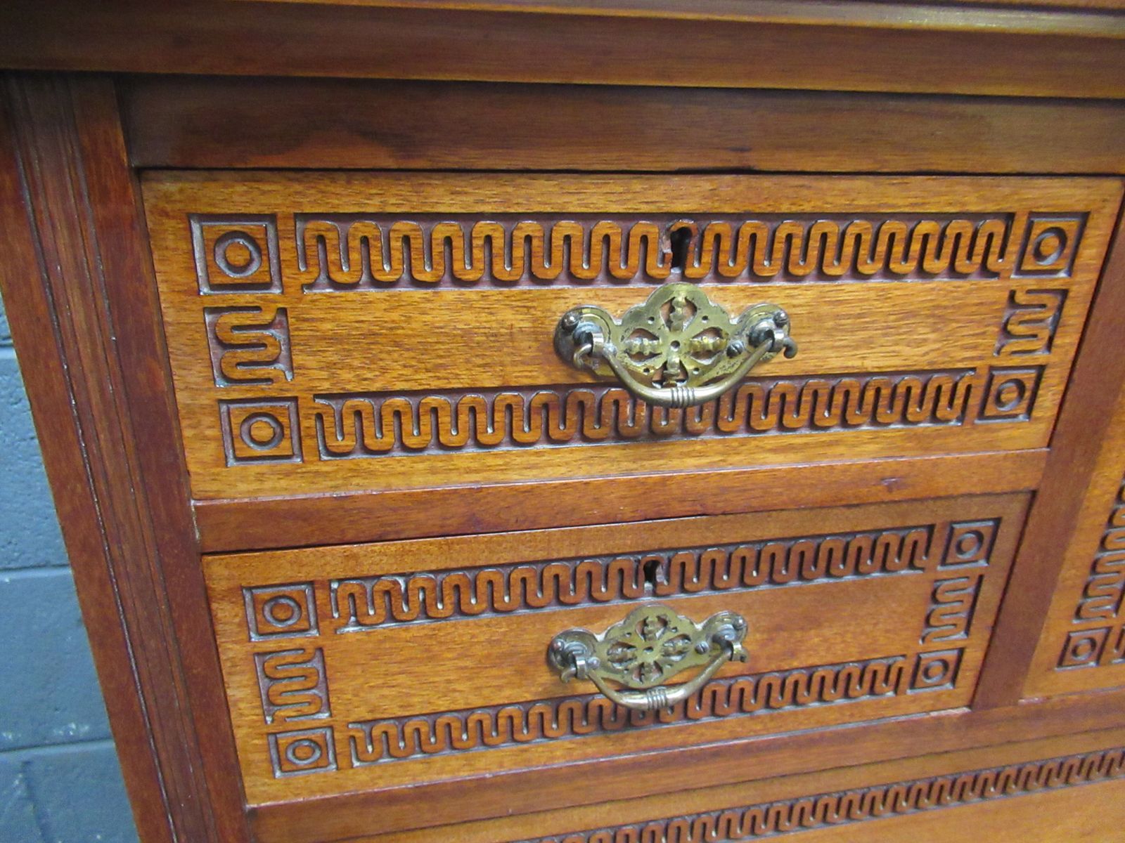 A   Victorian  Mahogany Chest Of Drawers By Jas Shoolbred    London. photo vintage