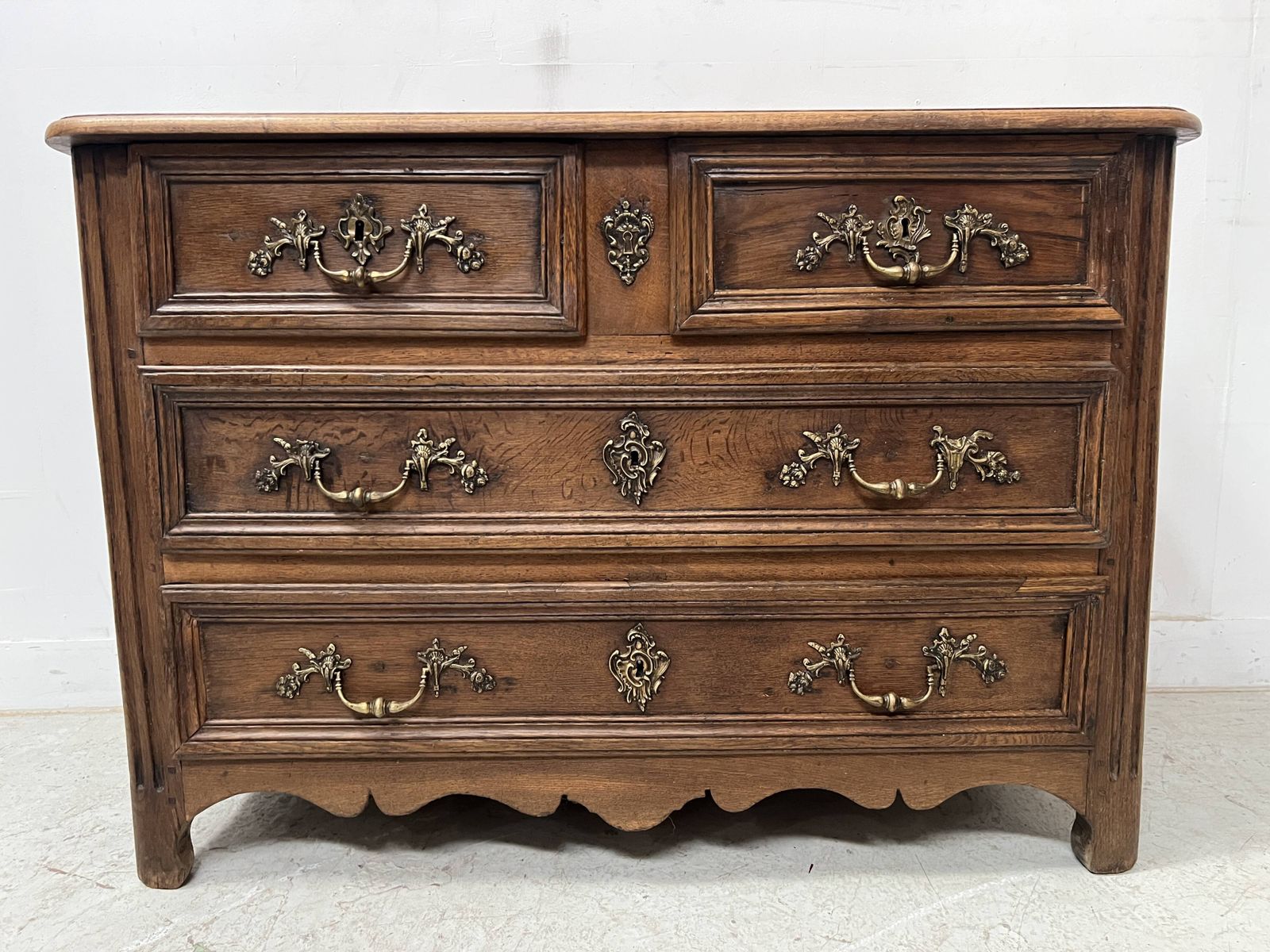 Page 1 Of 16 Louis XIV Style Chest Of Drawers In Solid Oak, 18th Century photo furniture