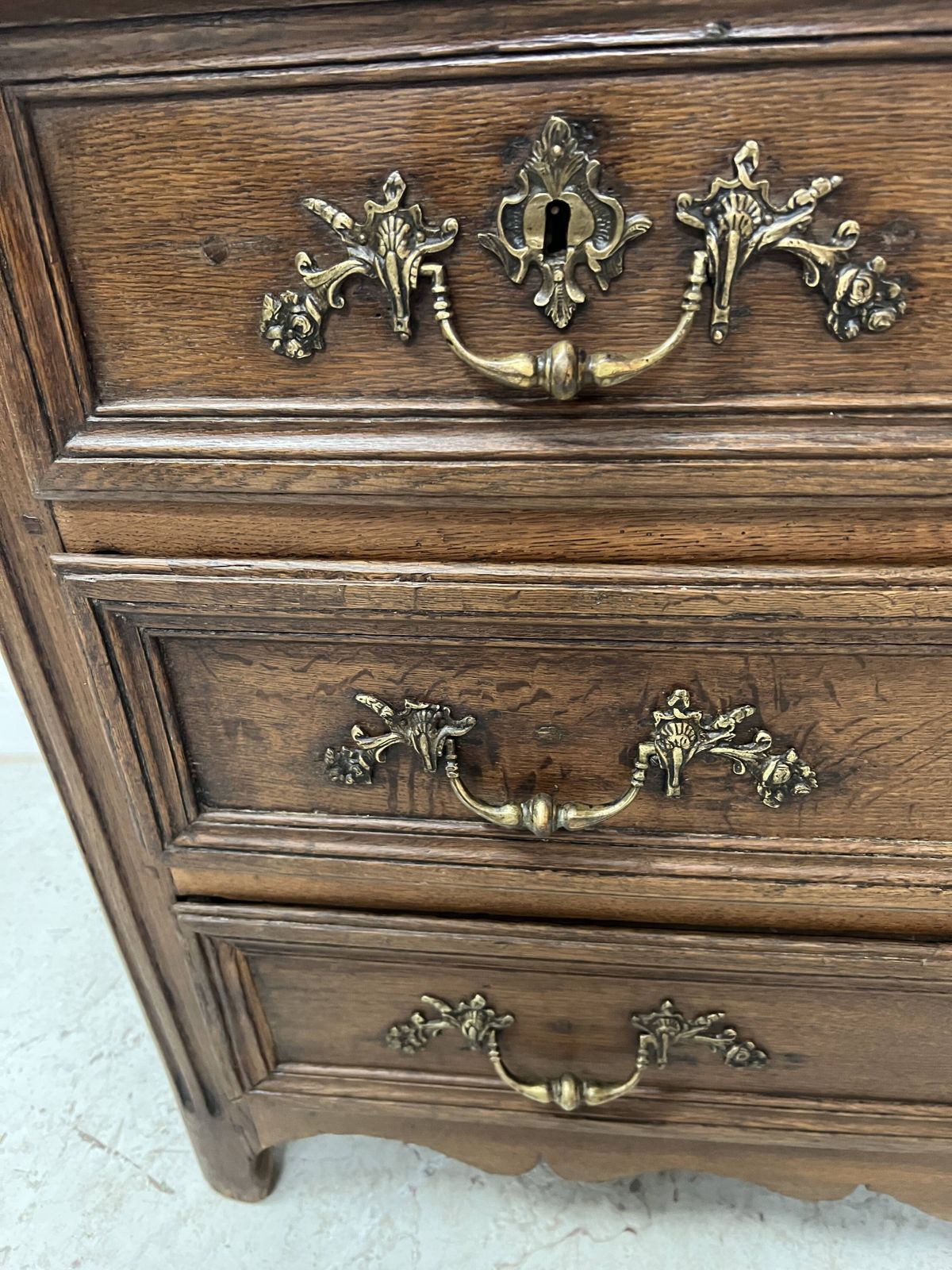 photo furniture Page 1 Of 16 Louis XIV Style Chest Of Drawers In Solid Oak, 18th Century