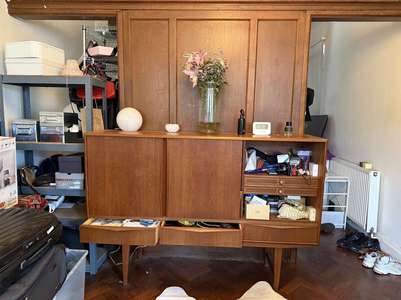 Vintage Mid Century Teak Sideboard/Credenza By E W Bach Perfect Condition photo for sale