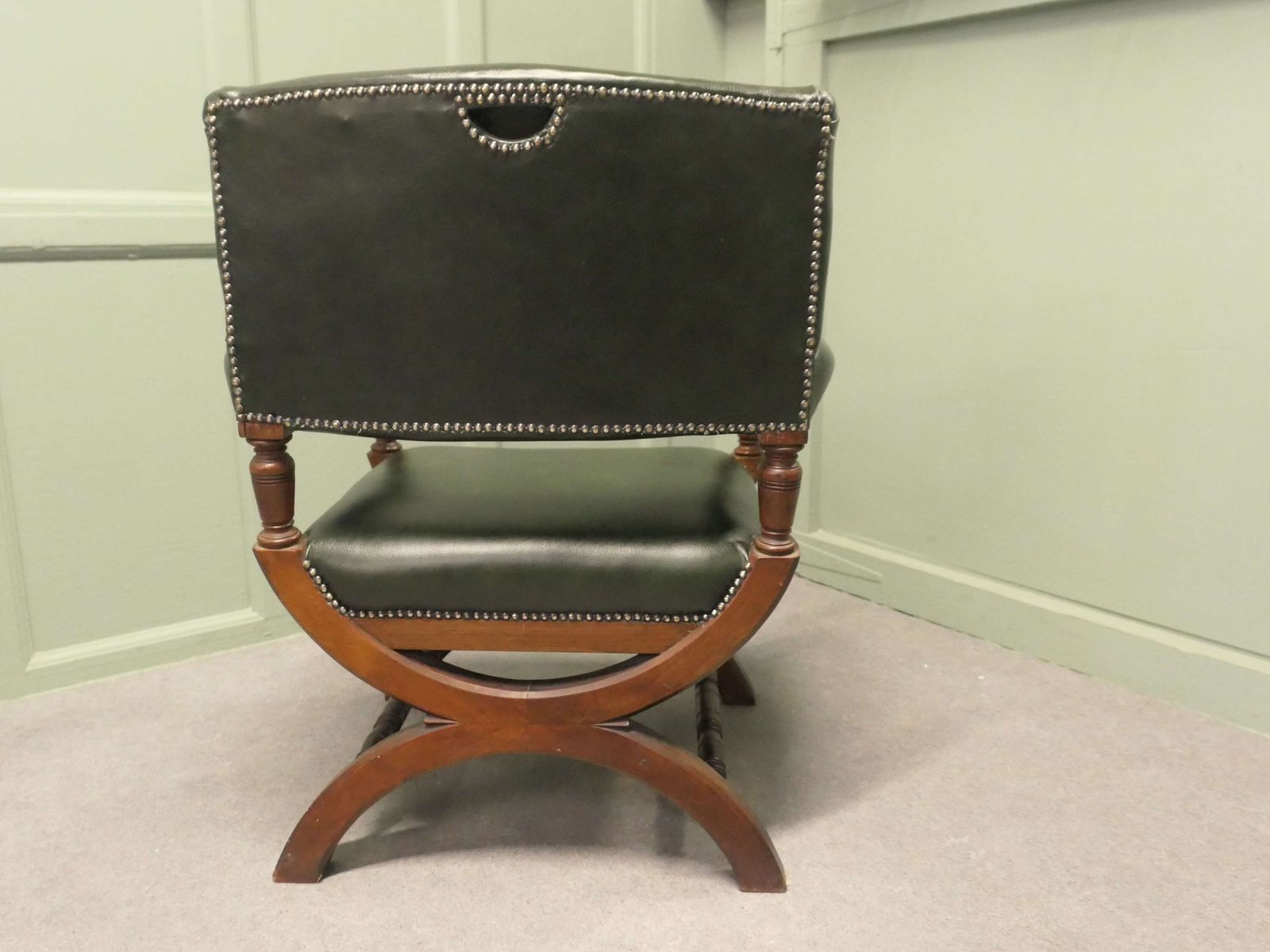 A Handsome Piece, 19th Century X Framed Desk Chair photo 1080.0