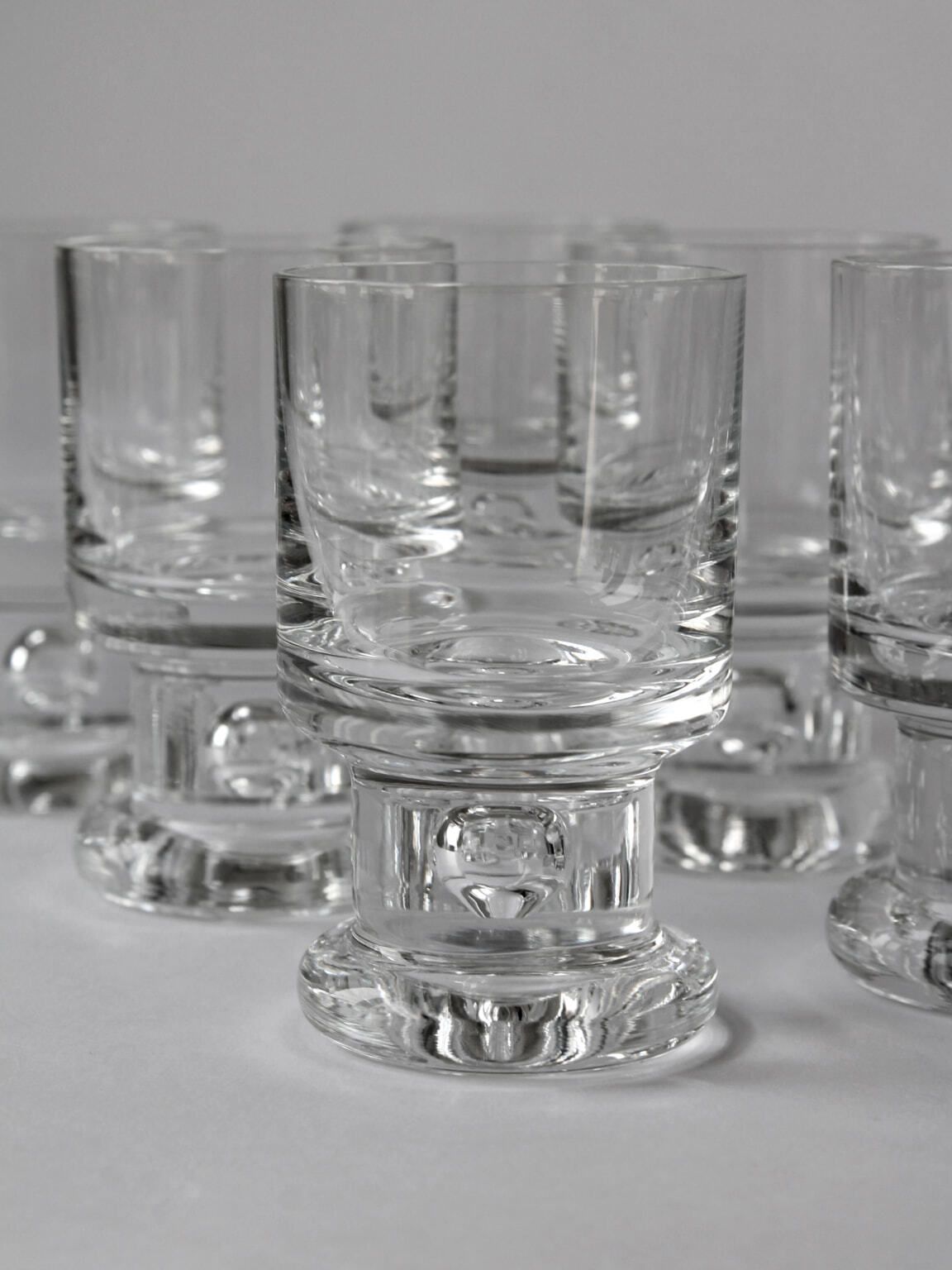 Tapio Wirkkala Bubble Shot Drinking Glasses, Set Of 6, Finland, 1950s photo for sale