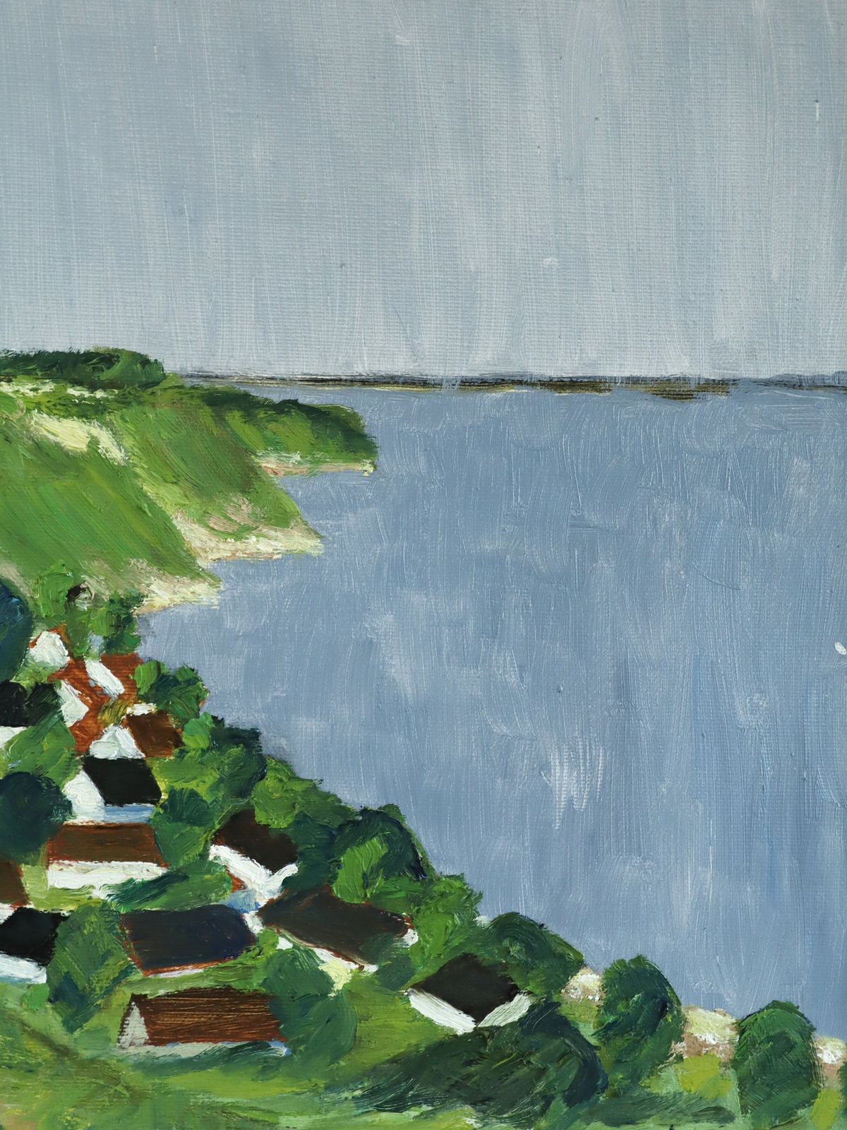 photo furniture Hillside By The Sea  Oil Painting