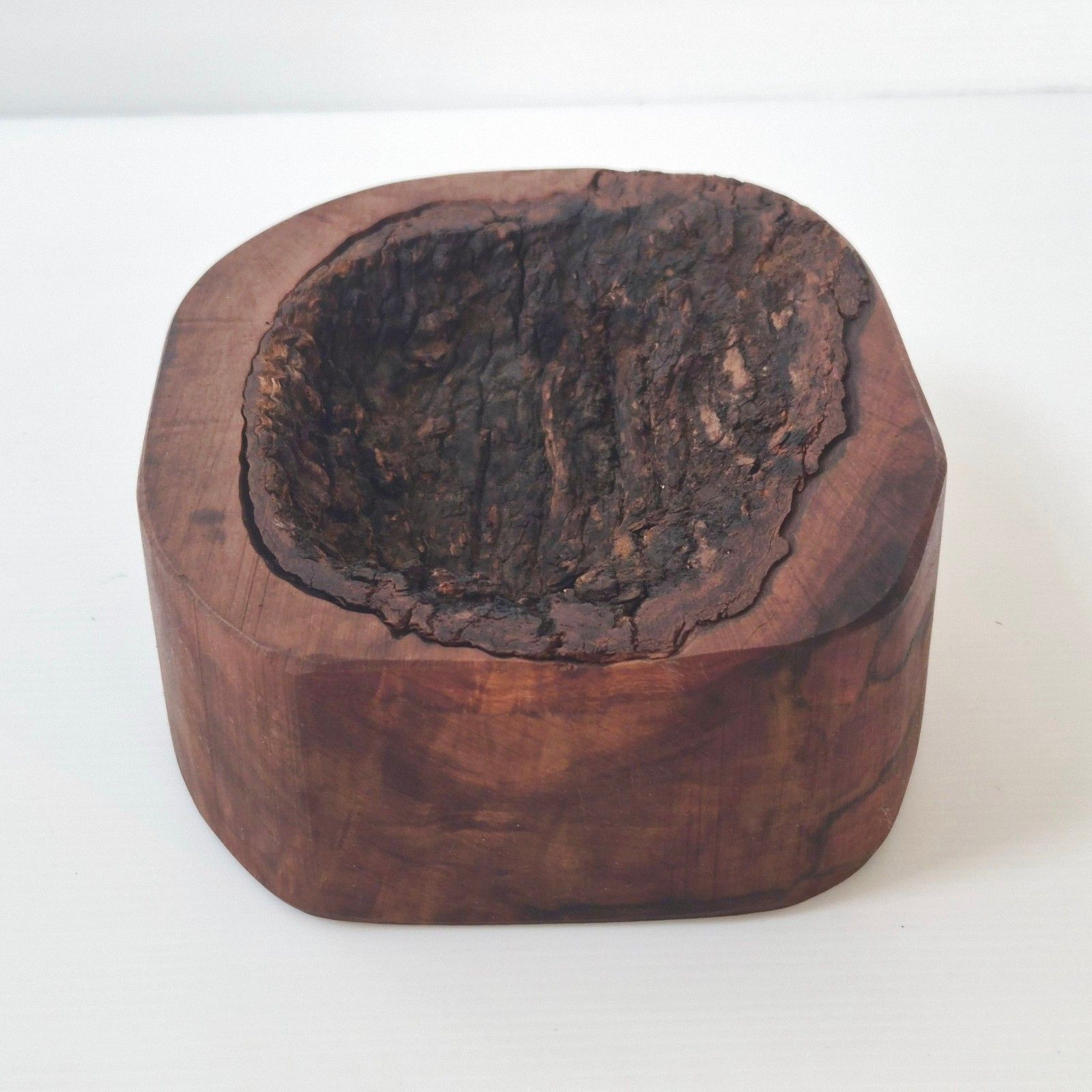 Vintage Brutalist Wooden & Bark 1970 Dlg Alexandre Noll 70s 1970s photo for sale