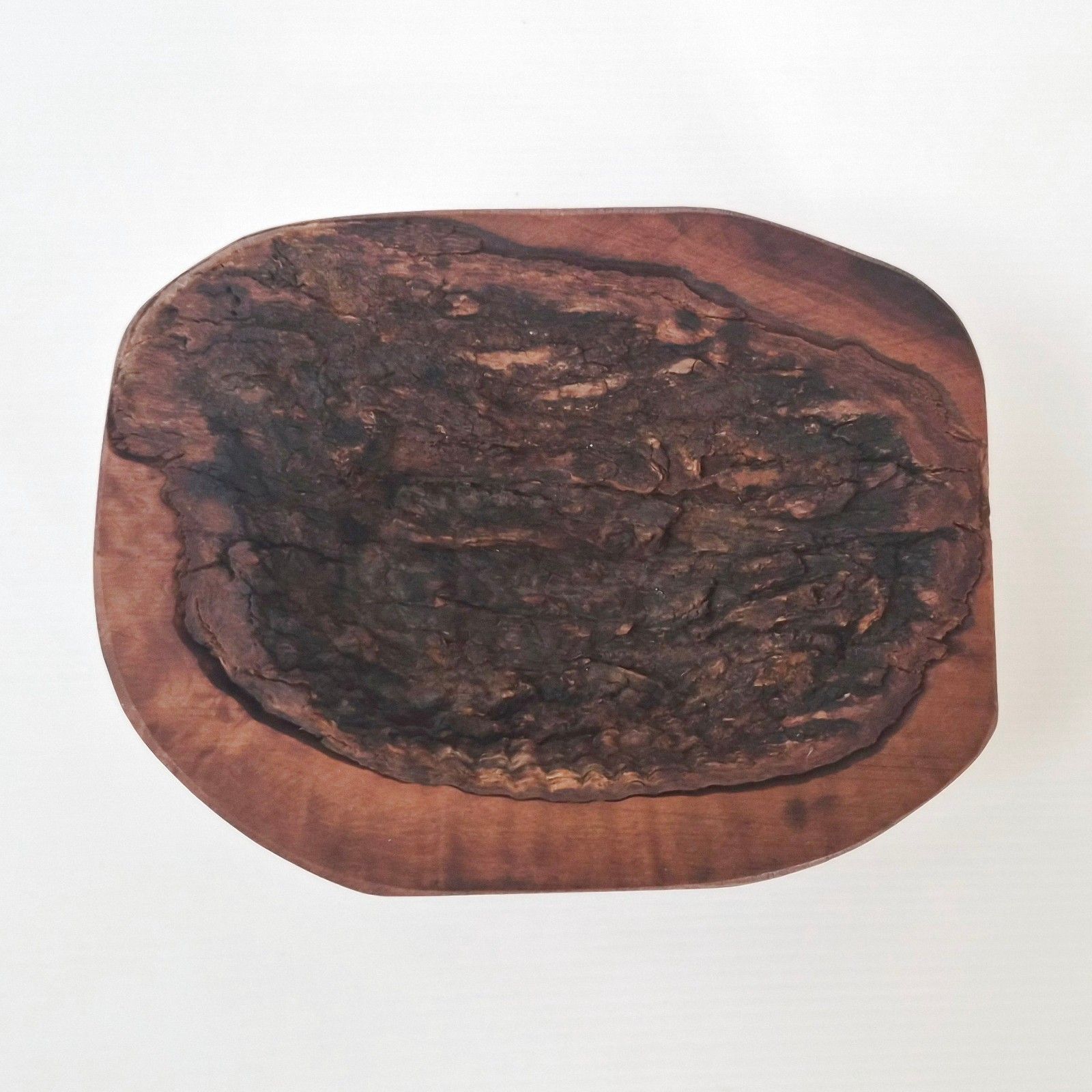 Vintage Brutalist Wooden & Bark 1970 Dlg Alexandre Noll 70s 1970s photo Art