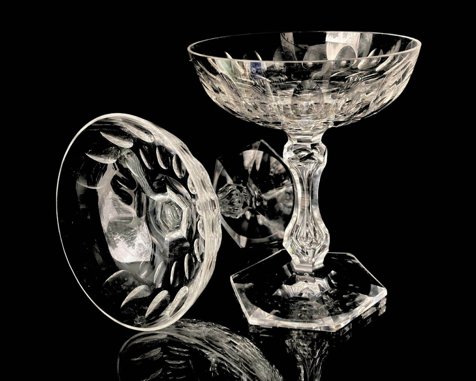 Gereserveerd | Val Saint Lambert Coupes | 4 Stuks | Luchtbel | Model Baroche, Prince De Galles | Ca. 1920