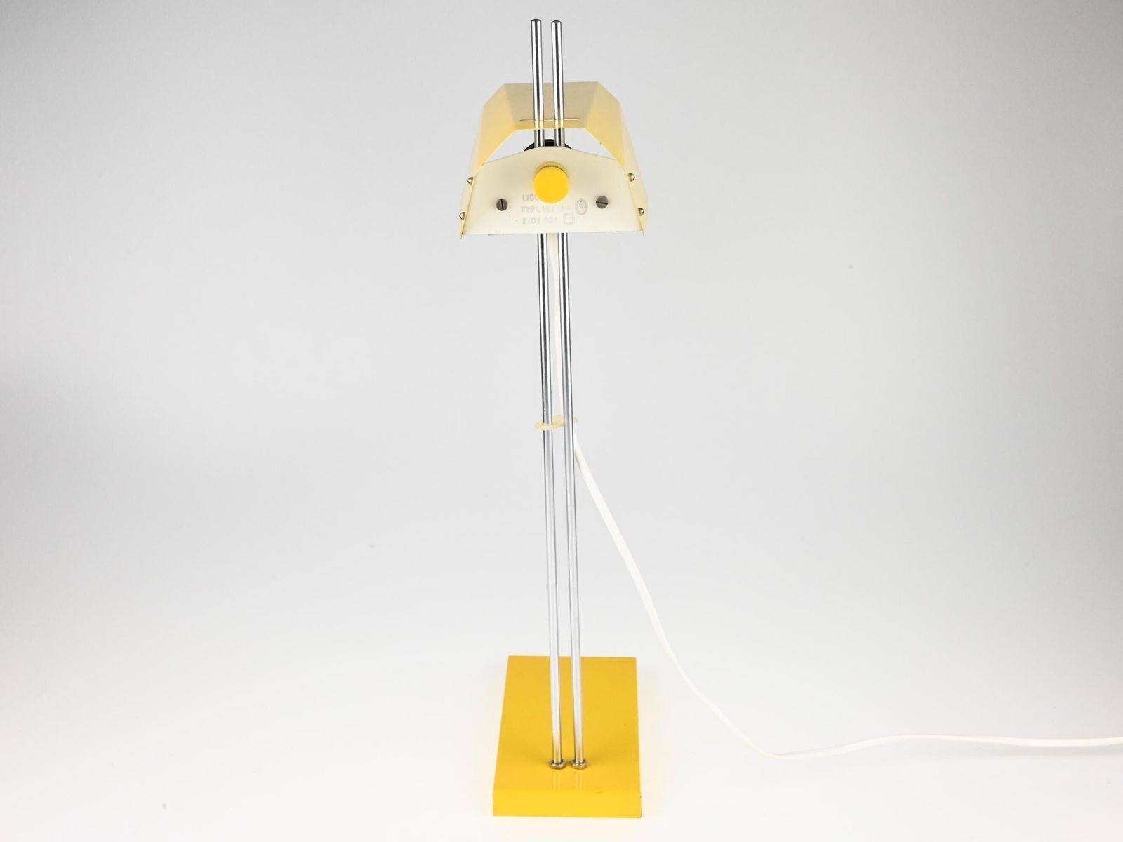 Rare Vintage Josef Hurka Lidokov Table Lamp, Vintage Yellow Table Lamp, Industrial Lamp, Desk Lamp, Mid Century Lamp, Mid Century Light photo buy