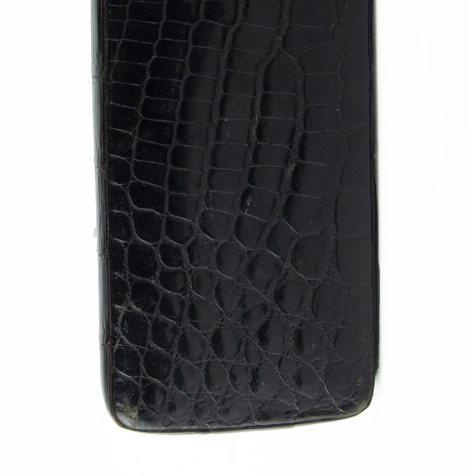 Early 20th Century Belle époque Faux Crocodile Leather And Silvered Metal Cigar Case With Horse Decoration By Ducas Paris, France photo 1000.0