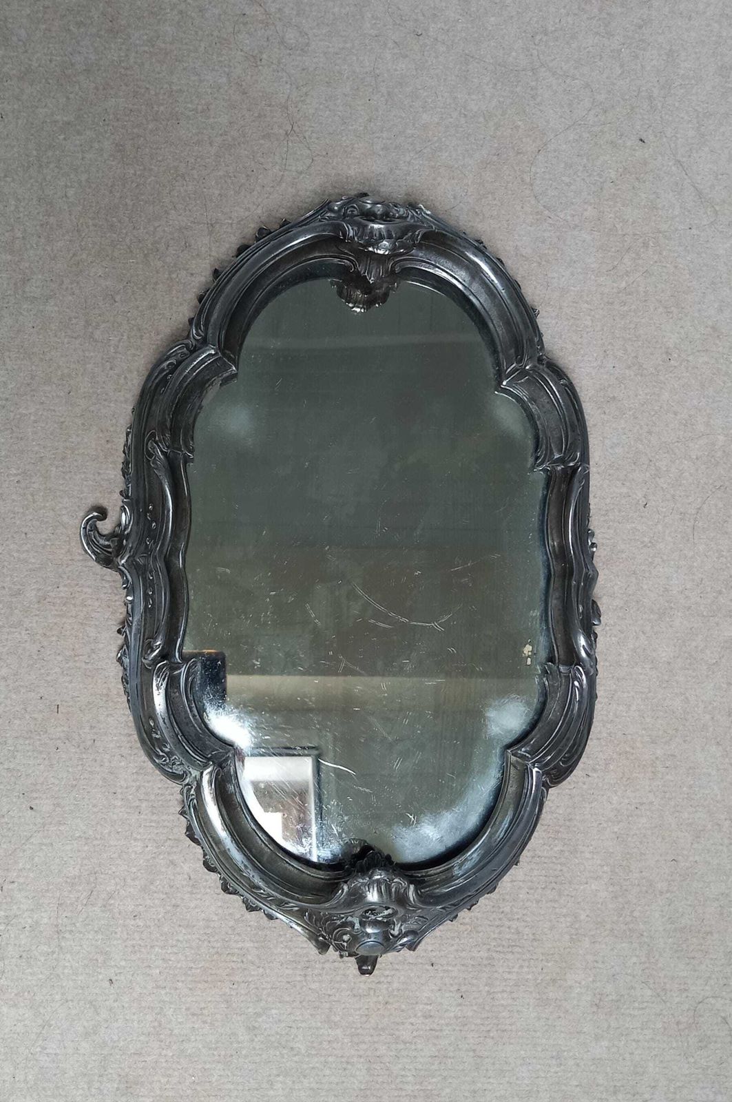photo furniture Antique French Jardiniere And Mirrored Stand Table Centrepiece Silver Plated