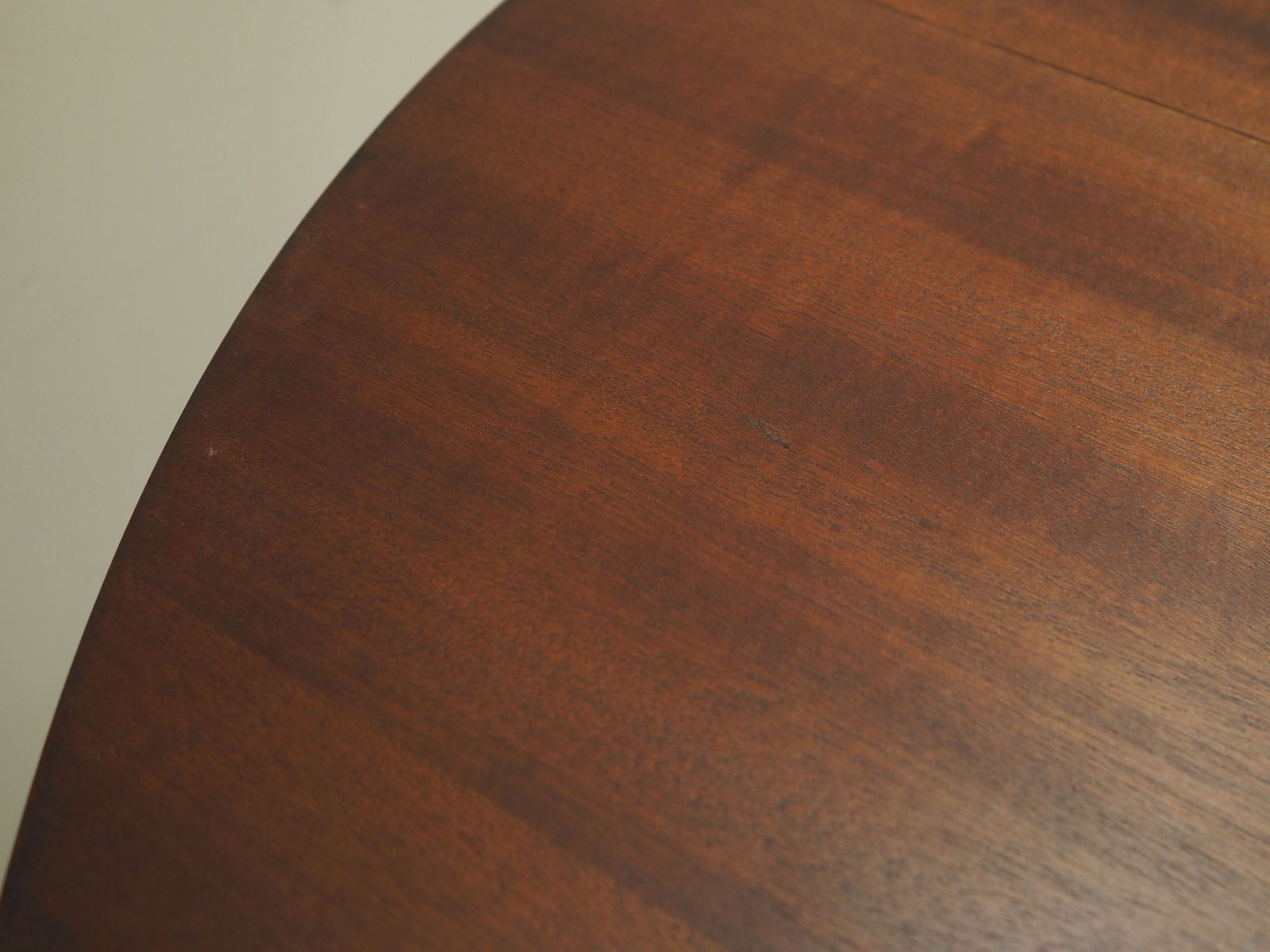 Round Mahogany Table, Italian Design, 1970s, Production: Italy photo buy