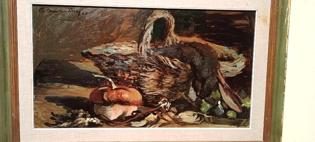 Dipinto Natura Morta Olio Su Faesite Luigi Calamandrei ( 1930 ) photo Art