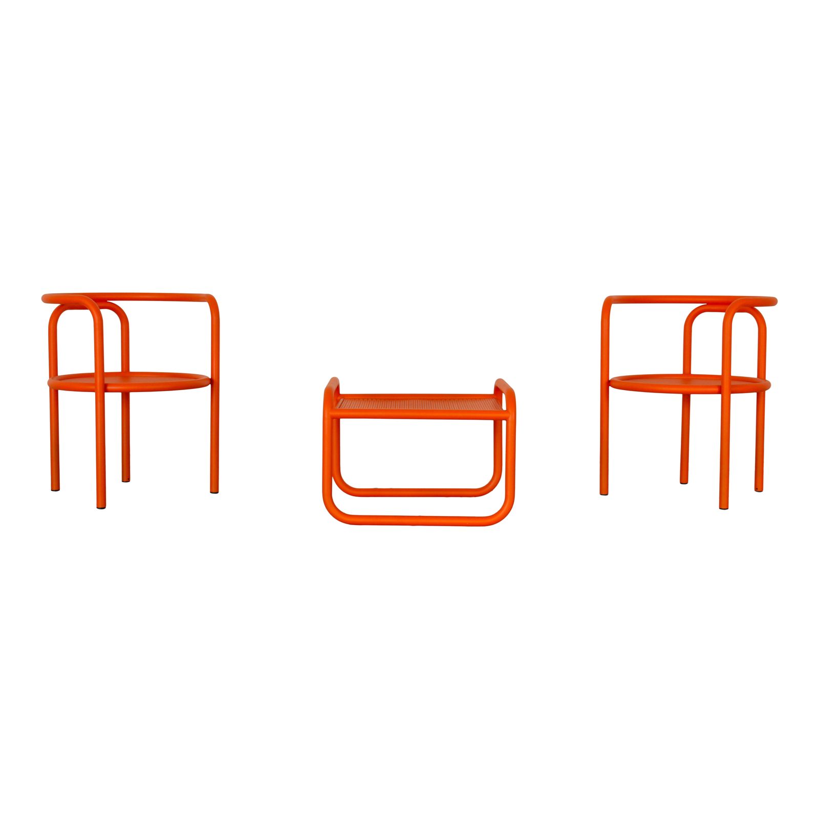 Set Of 2 Locus Solus Lounge Chairs And Ottoman By Gae Aulenti For Poltronova, 1960s photo 5450.0