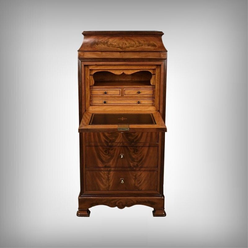 Small Mahogany And Lemonwood Chiffonier Secretary – 1900