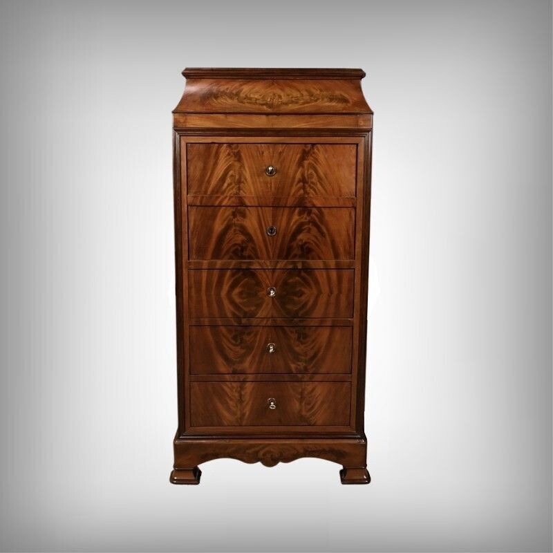 Small Mahogany And Lemonwood Chiffonier Secretary – 1900 photo furniture