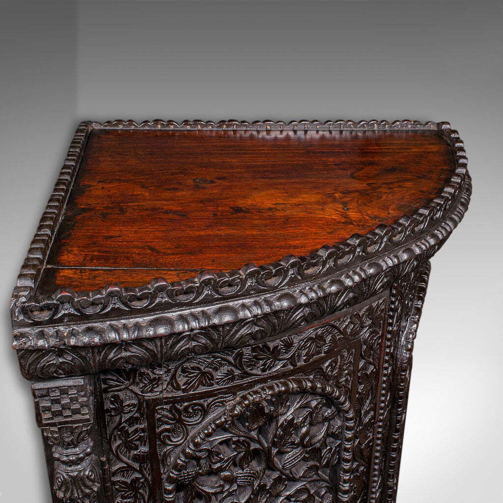 Antique Veranda Gin Cabinet, Ceylon, Teak, Corner Cupboard, Victorian, C.1880 photo 4027.0