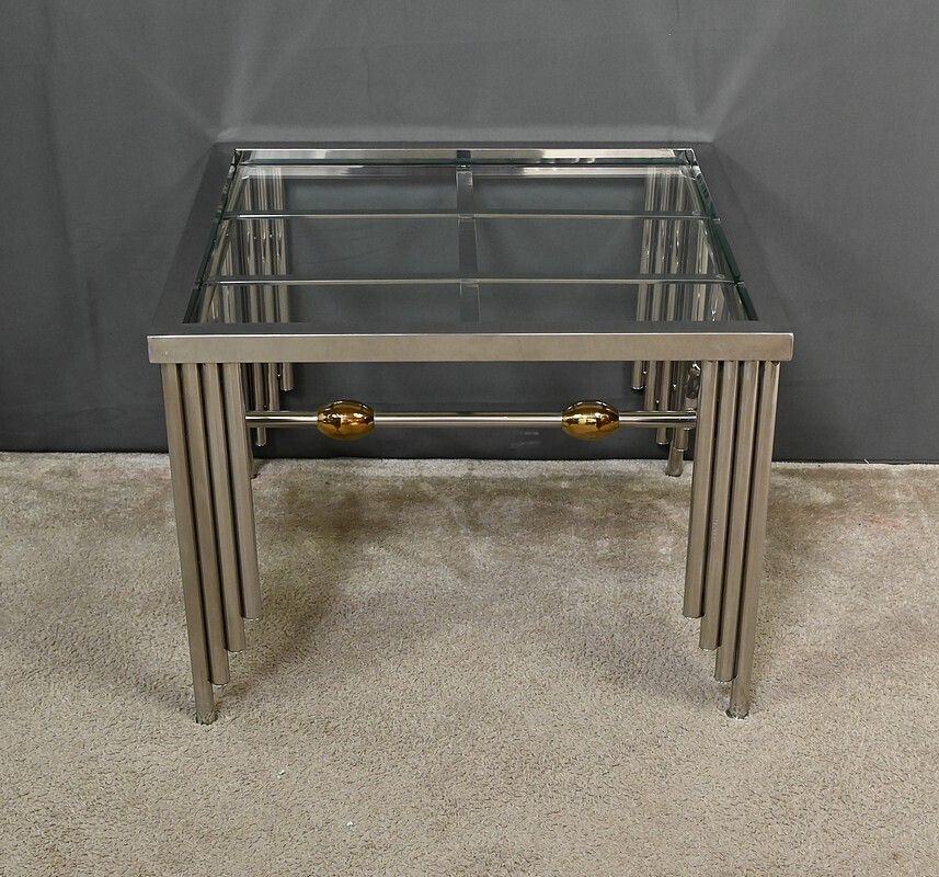590.0 Designer Glass Coffee Table – Early 21st Century photo