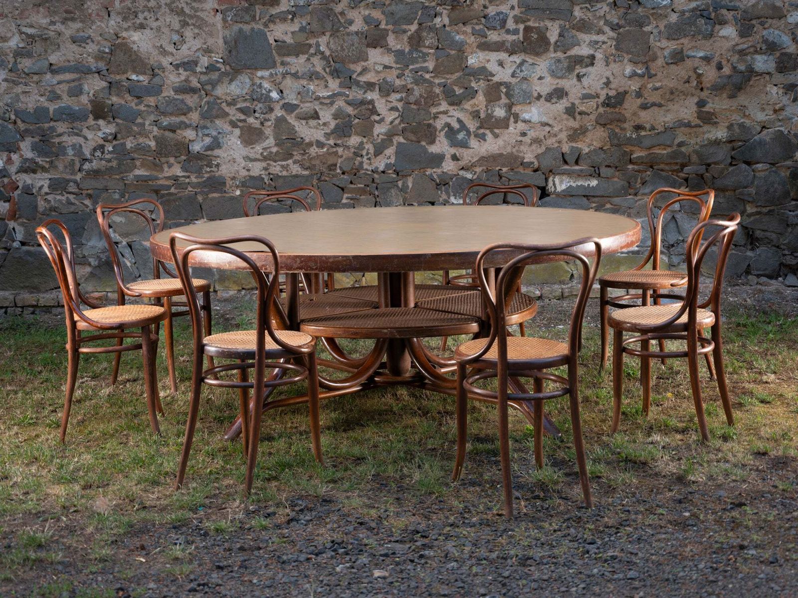 photo furniture Dining Set, Thonet Or J. & J. Kohn, 1900s–1930s, Austro Hungarian Empire