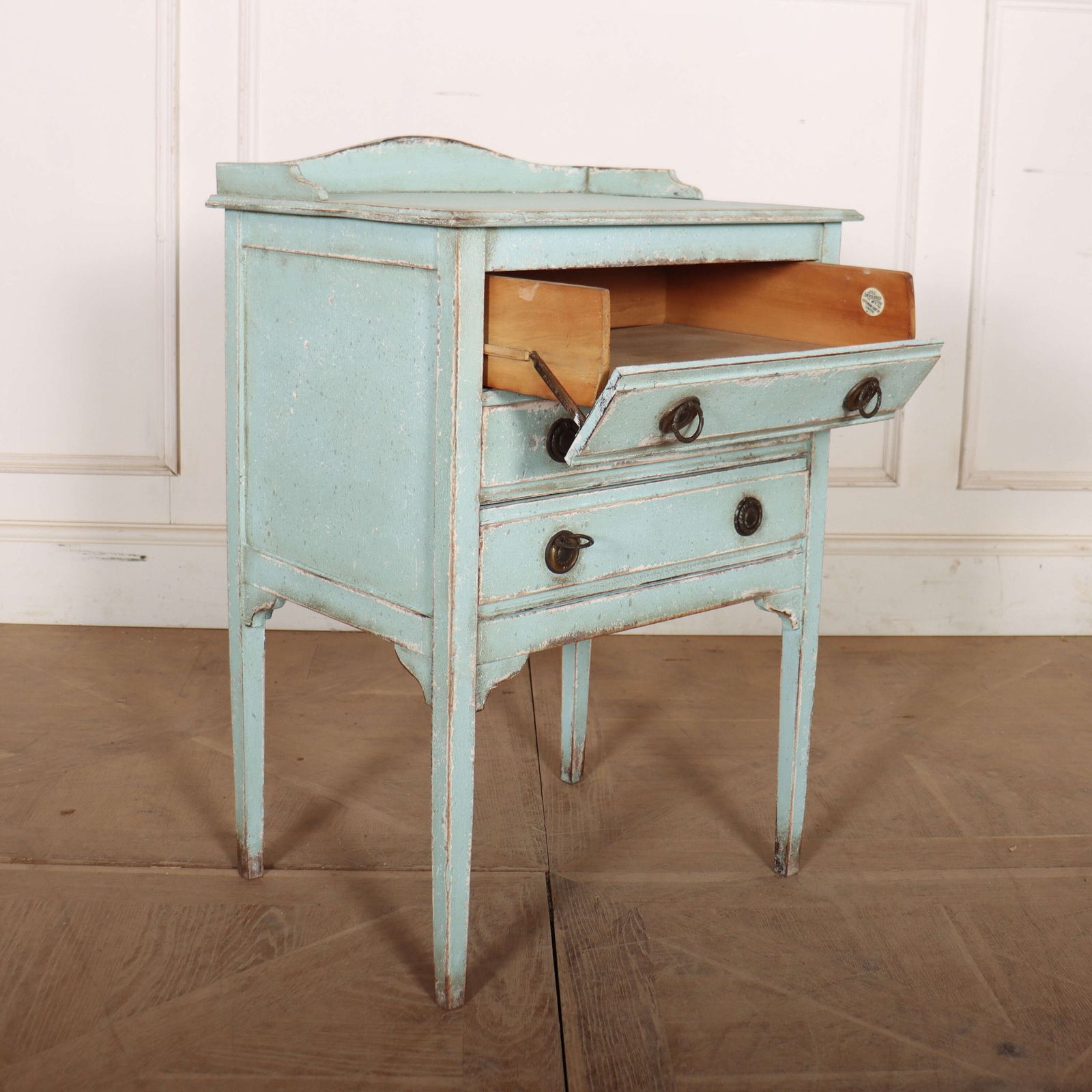 photo furniture English Painted Bedside Cabinet