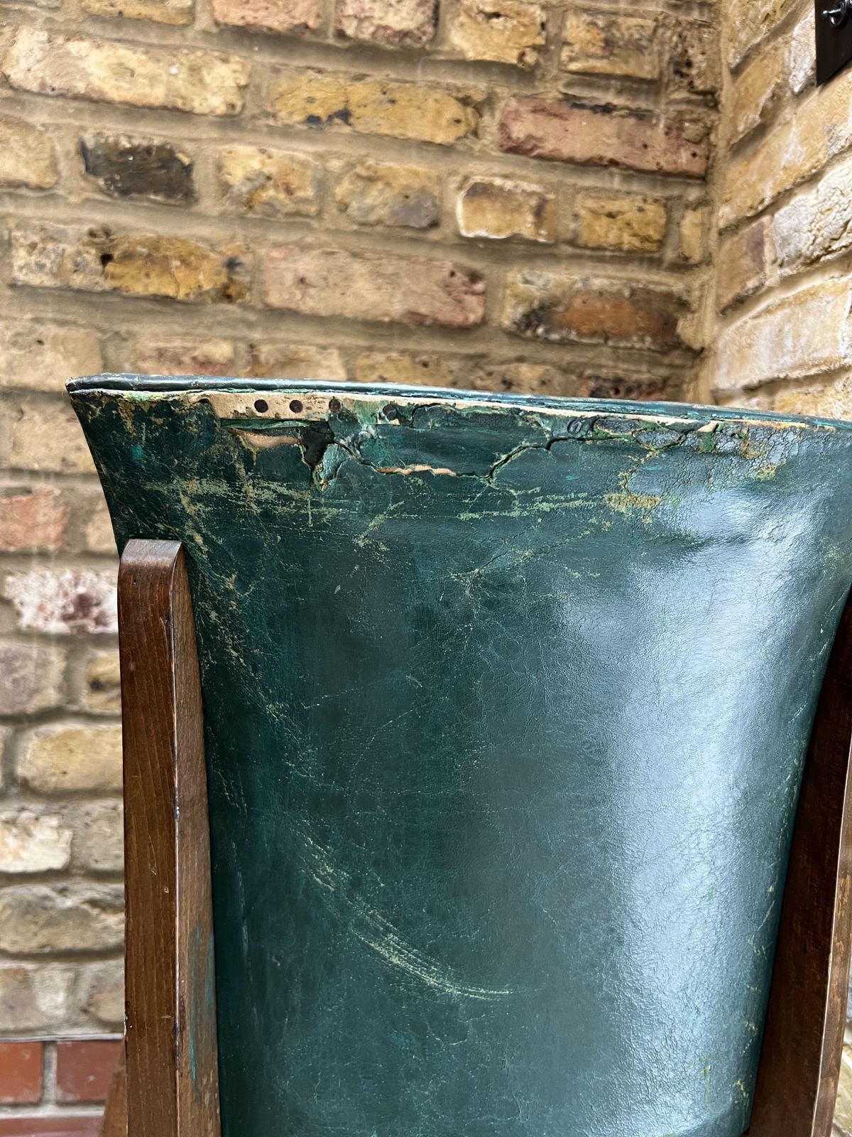 photo buy Teal Leather Dining Room Chairs