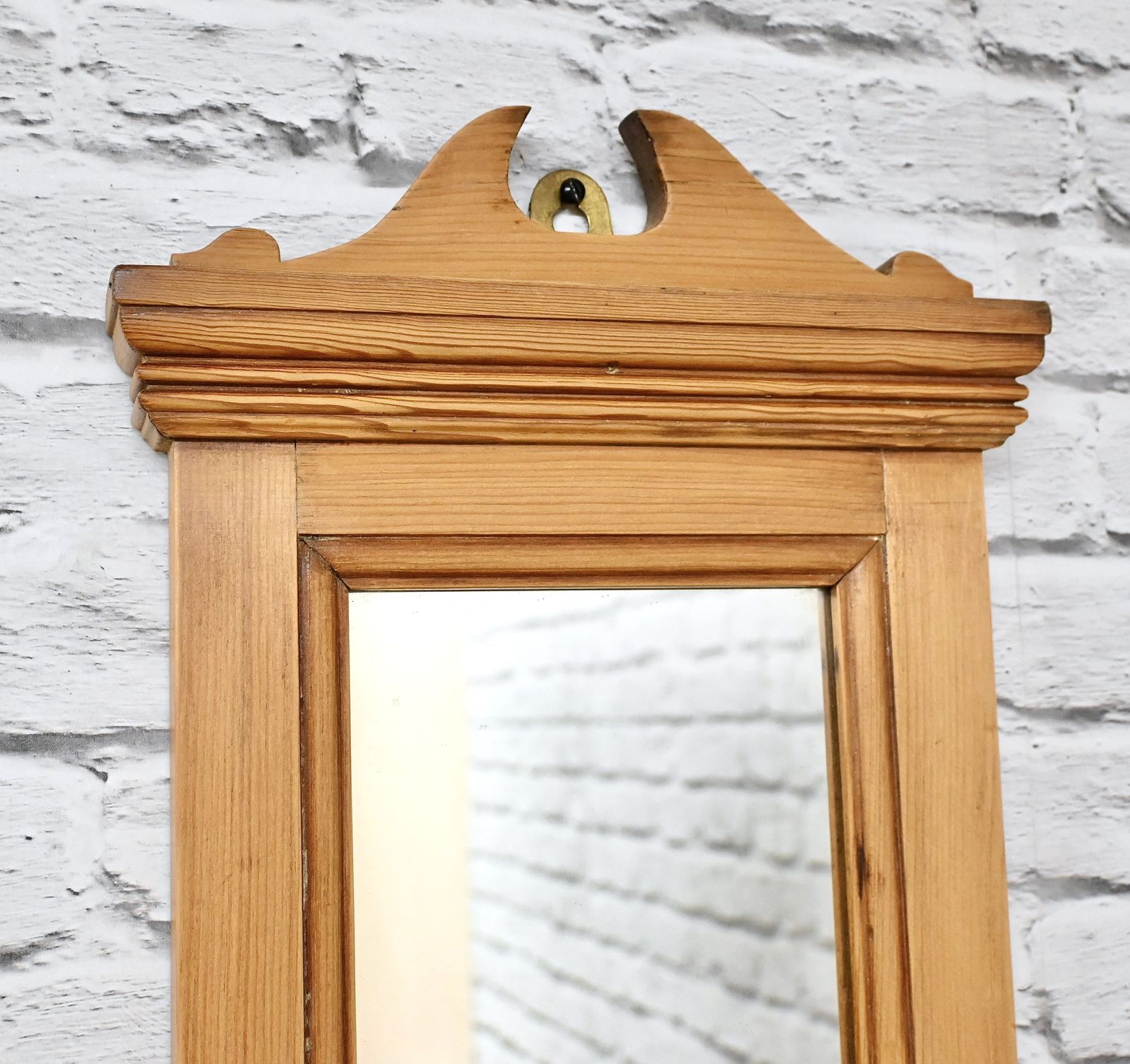 Pair Of Decorative Antique Pine Wall Mirrors photo Home Decor