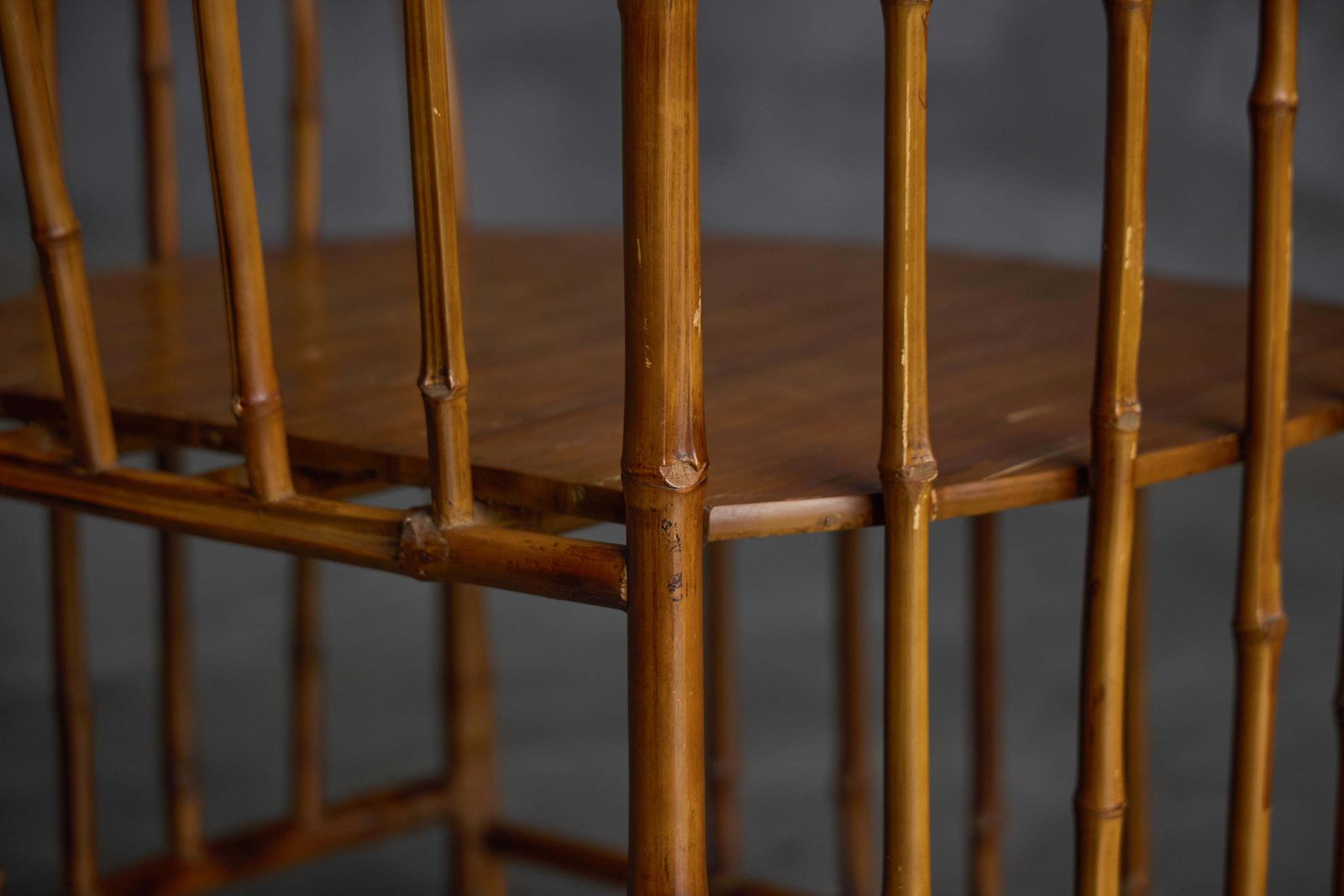 photo vinterior Rustic Wabi Sabi Bamboo Armchairs, France, 1970s