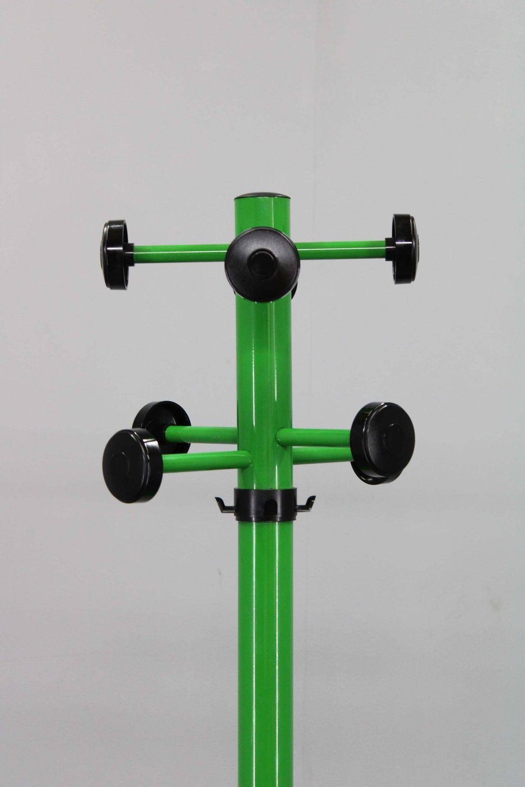 1970s Italian Lacquered Metal Coat Rack With Umbrella Holder photo furniture