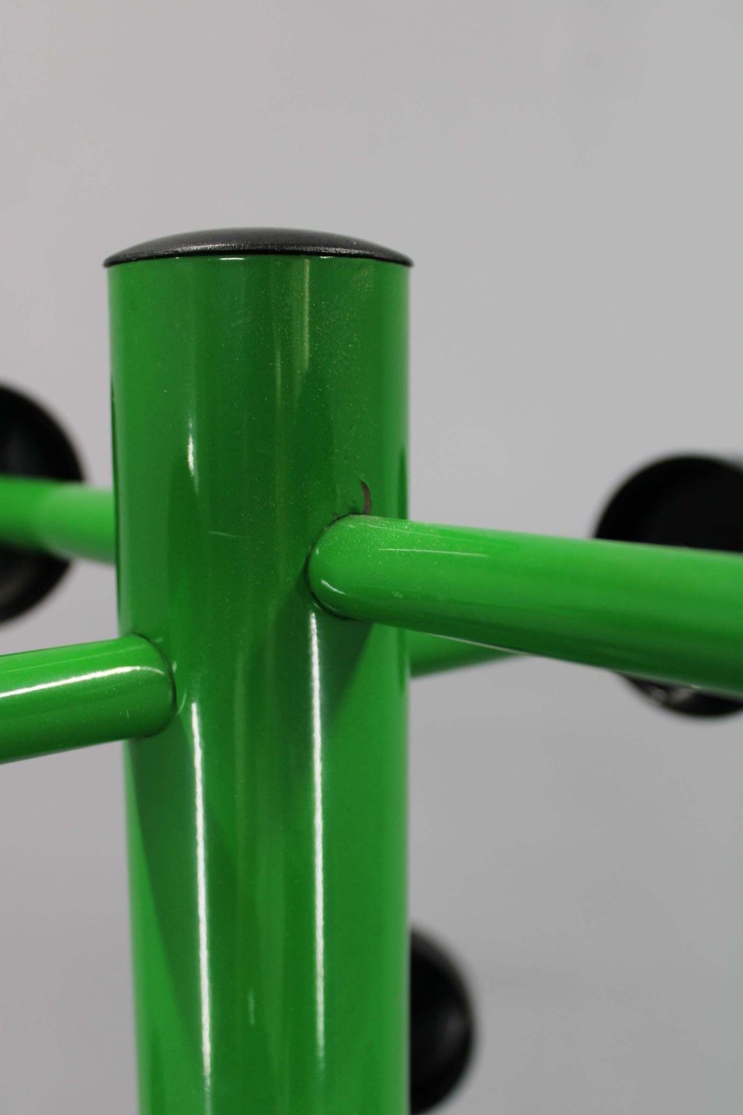 Furniture 1970s Italian Lacquered Metal Coat Rack With Umbrella Holder photo