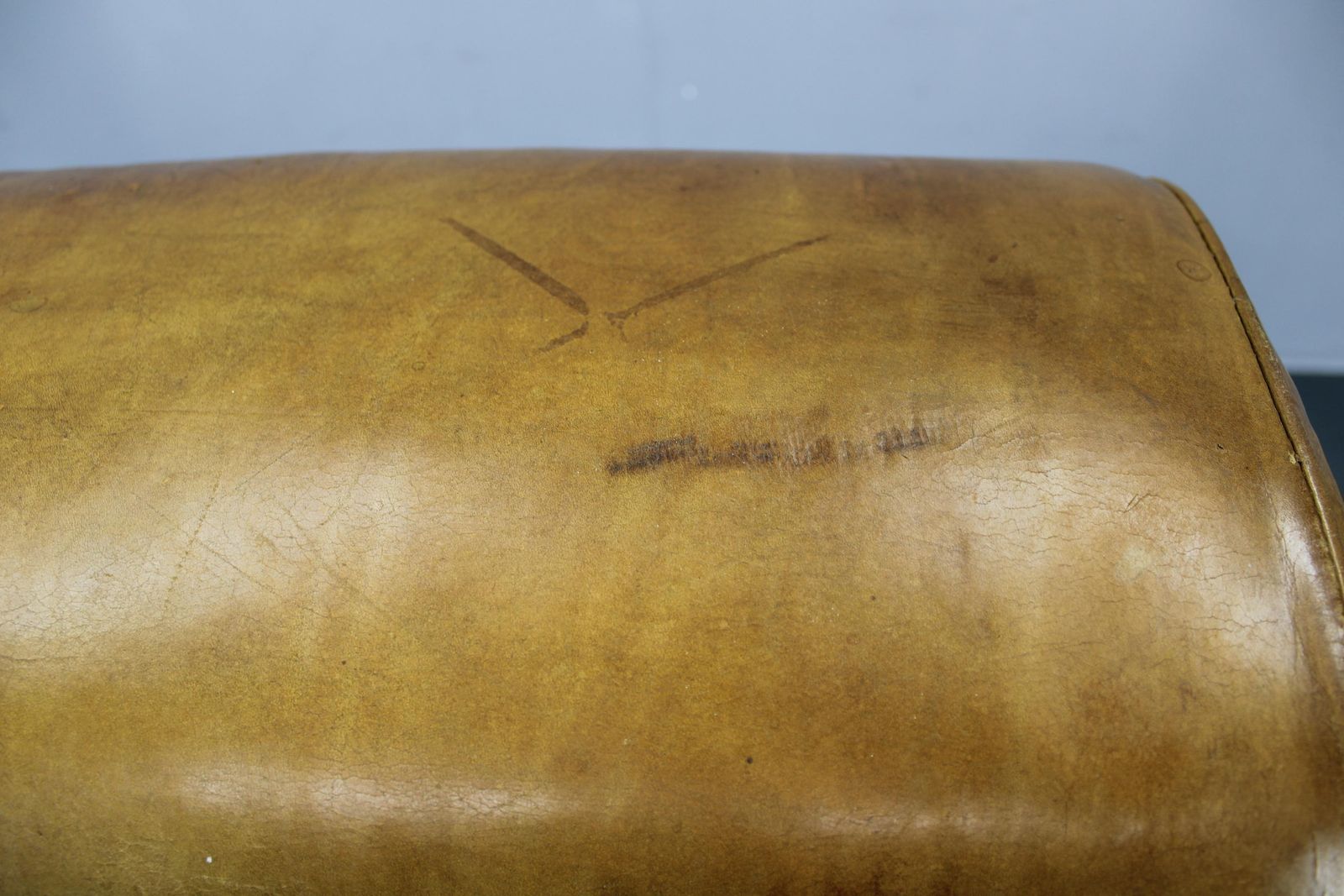 photo for sale 1950s Czechoslovakian Leather & Wood Gymnastic Pommel Horse, Adjustable Height