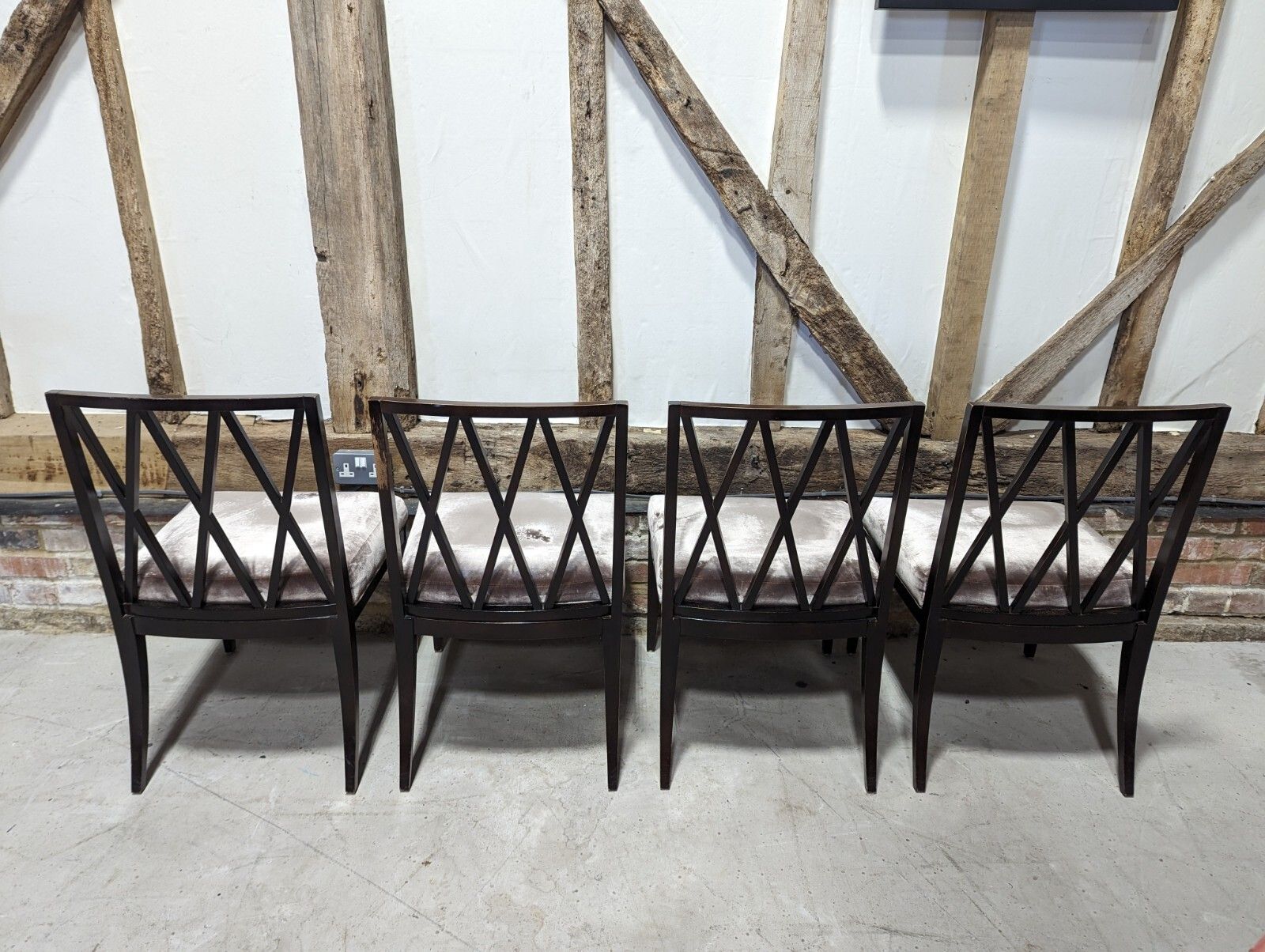 Ben Whistler Velvet Dining Chairs Good Condition Save £££ photo buy